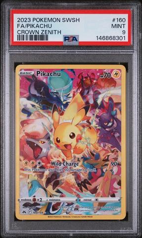 2023 Pokemon Sword And Shield Crown Zenith 160 Full Art/pikachu