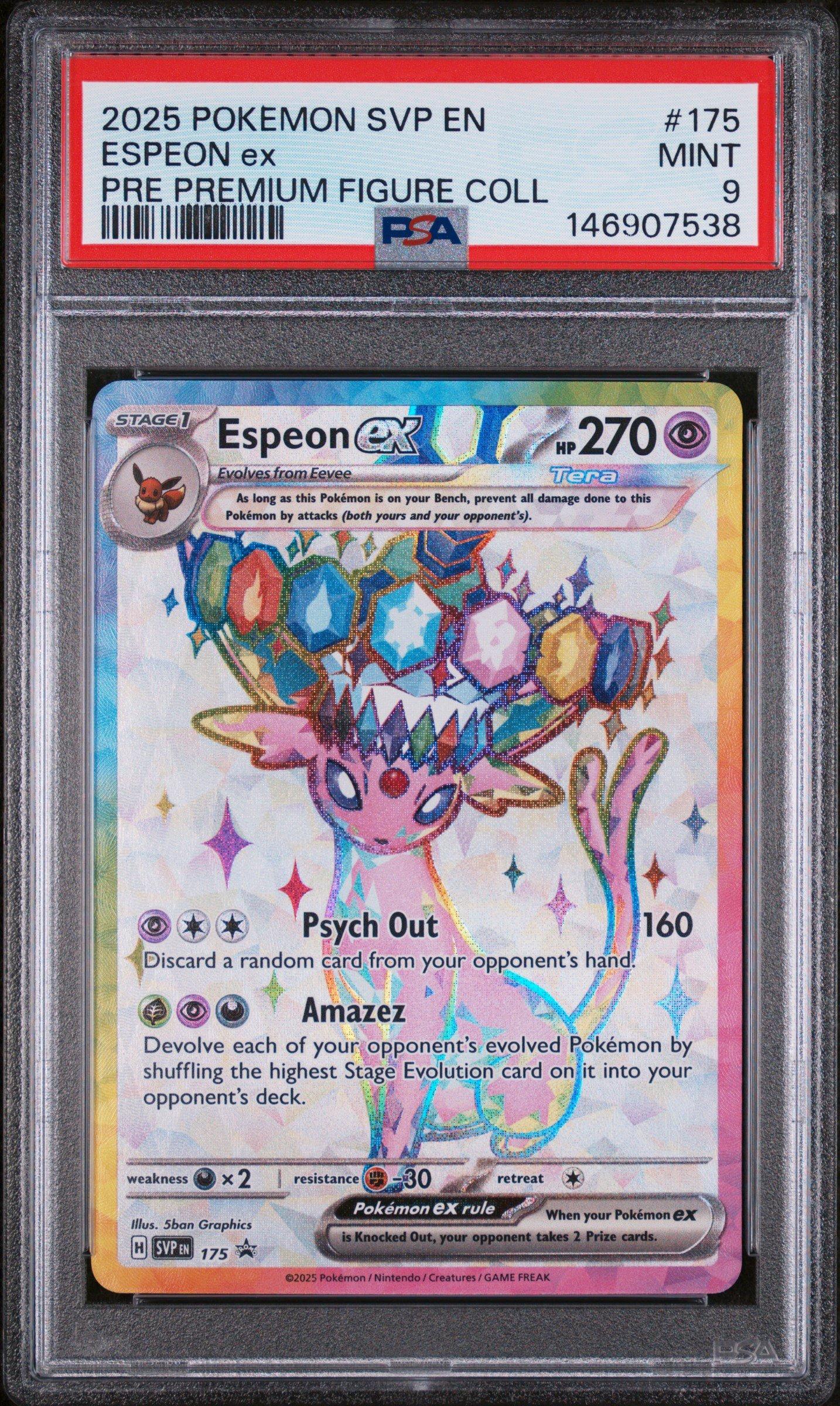 2025 Pokemon Svp En-sv Black Star Promo 175 Espeon Ex Prismatic