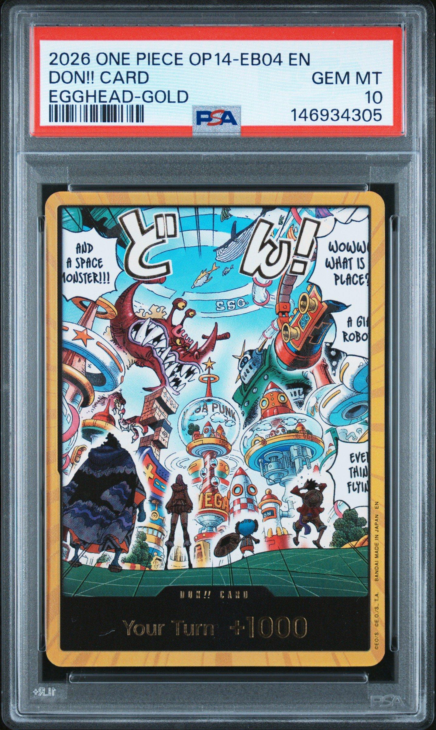 2026 One Piece Op14-eb04-the Azure Sea's Seven Don!! Card Egghead