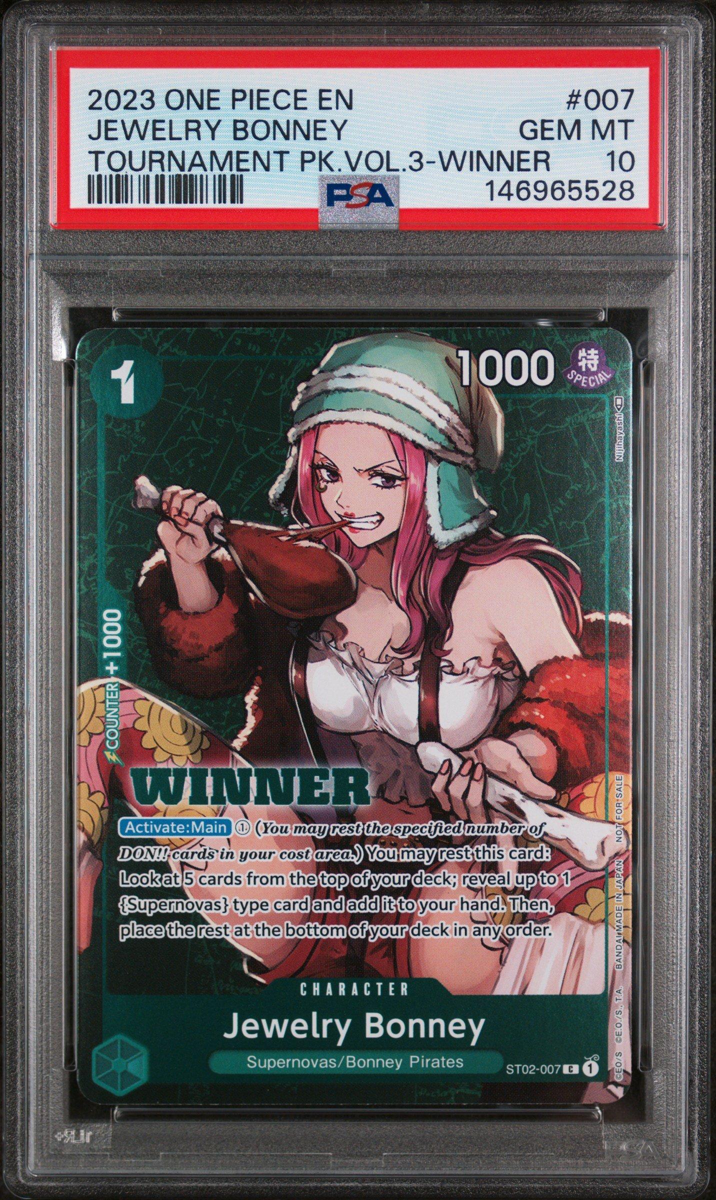 2023 One Piece Promos 007 Jewelry Bonney Tournament Pack Vol.3