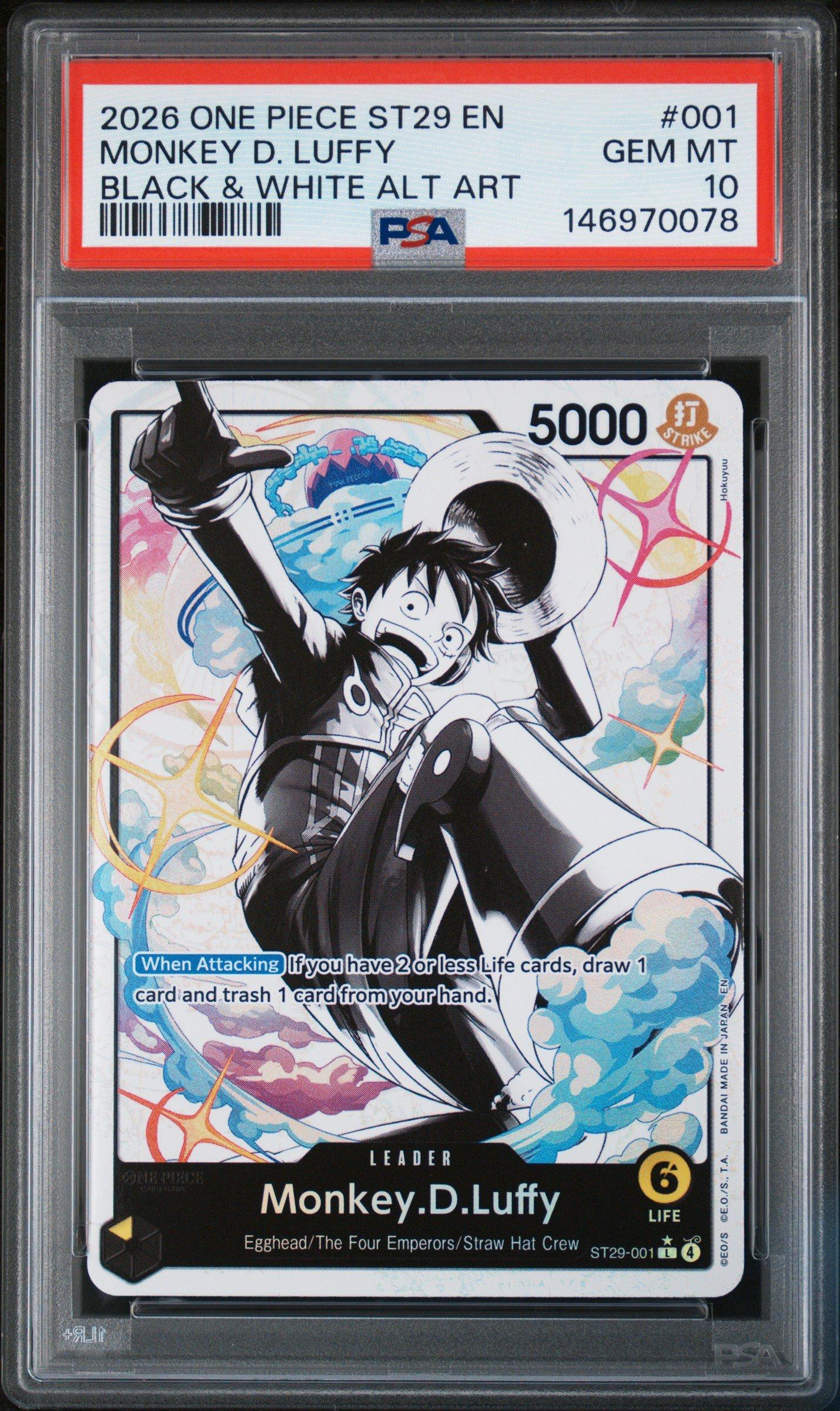 2026 One Piece Starter Deck St29-egghead 001 Monkey D. Luffy Black