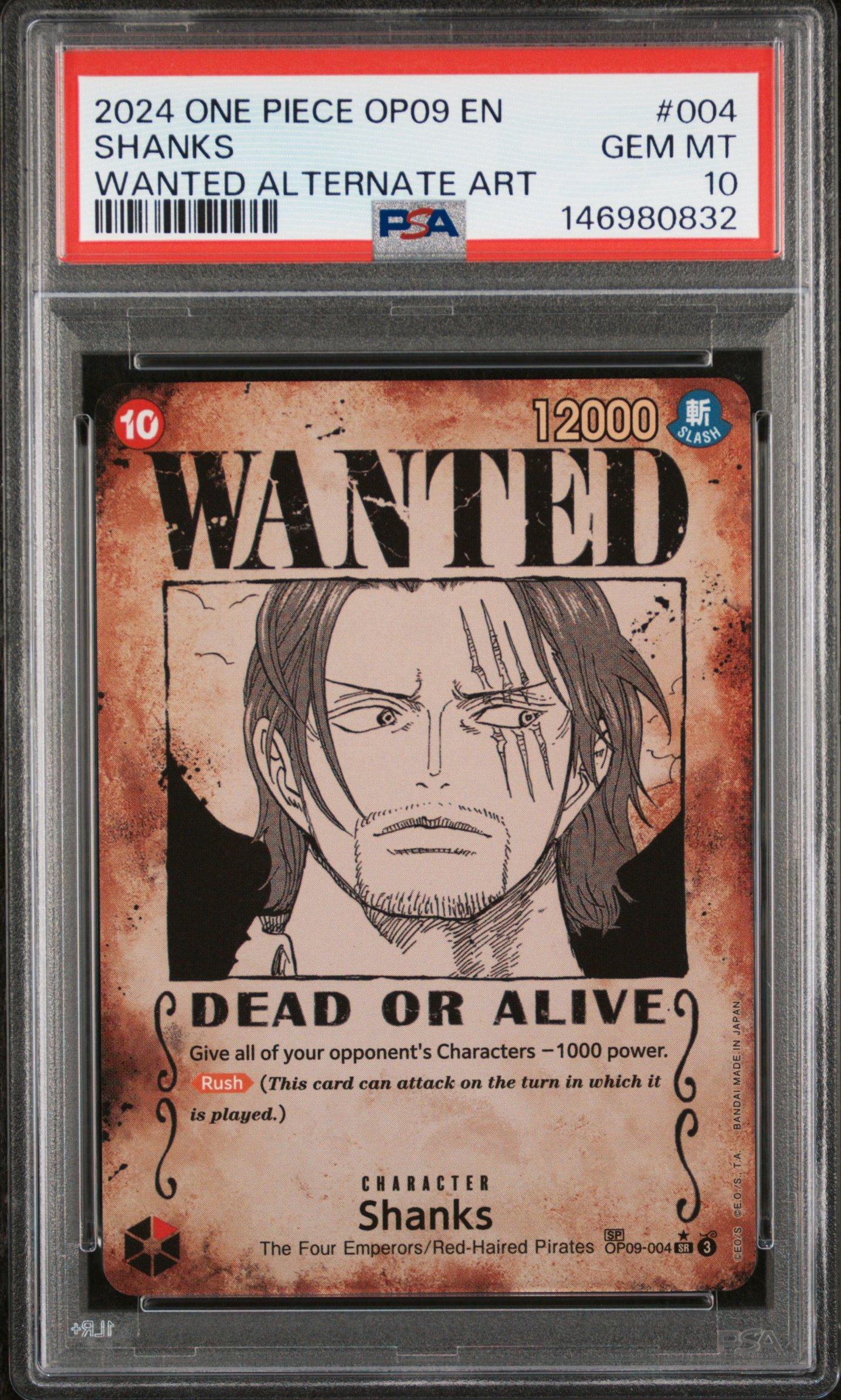 2024 One Piece Op09-emperors In The New World 004 Shanks Wanted