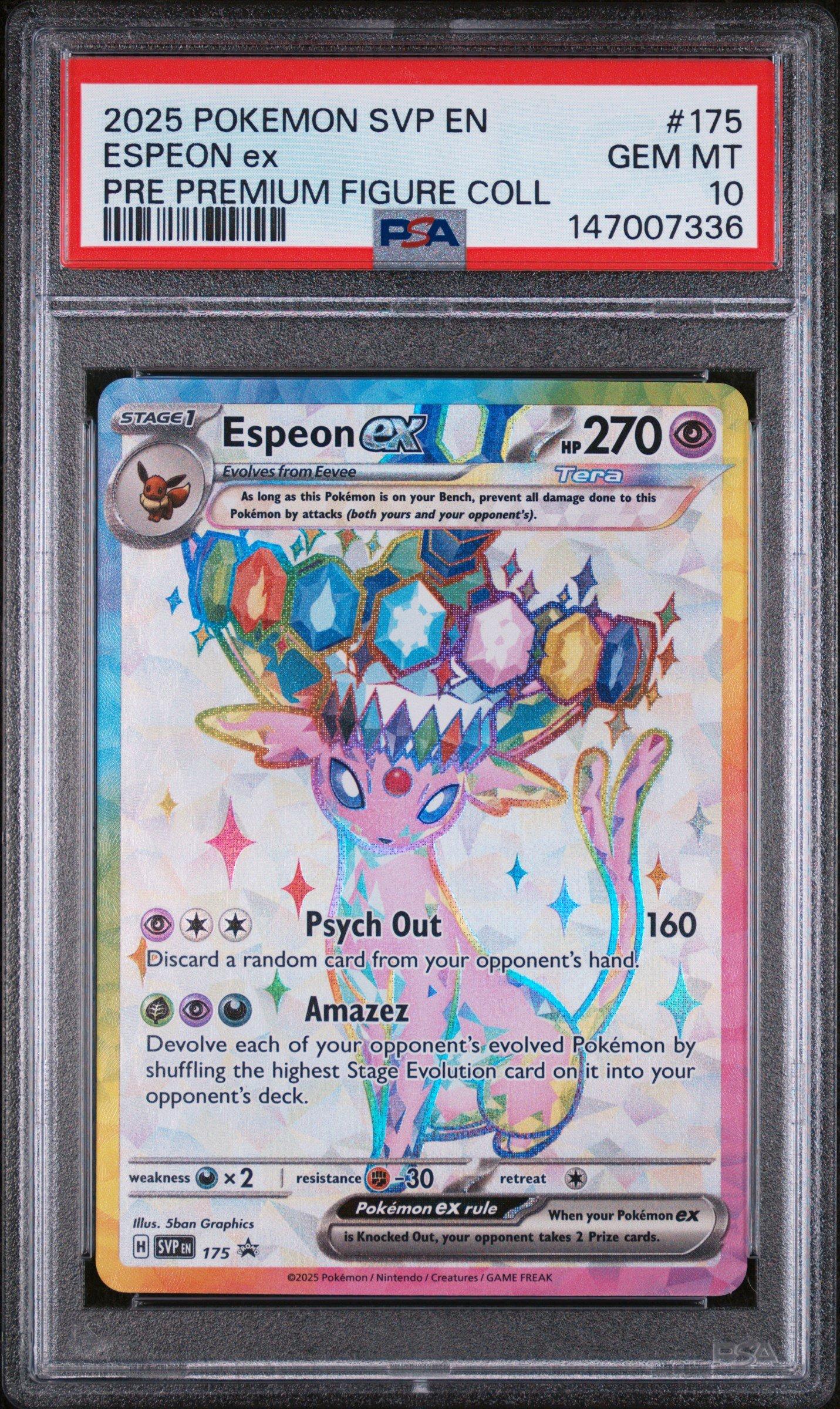 2025 Pokemon Svp En-sv Black Star Promo 175 Espeon Ex Prismatic
