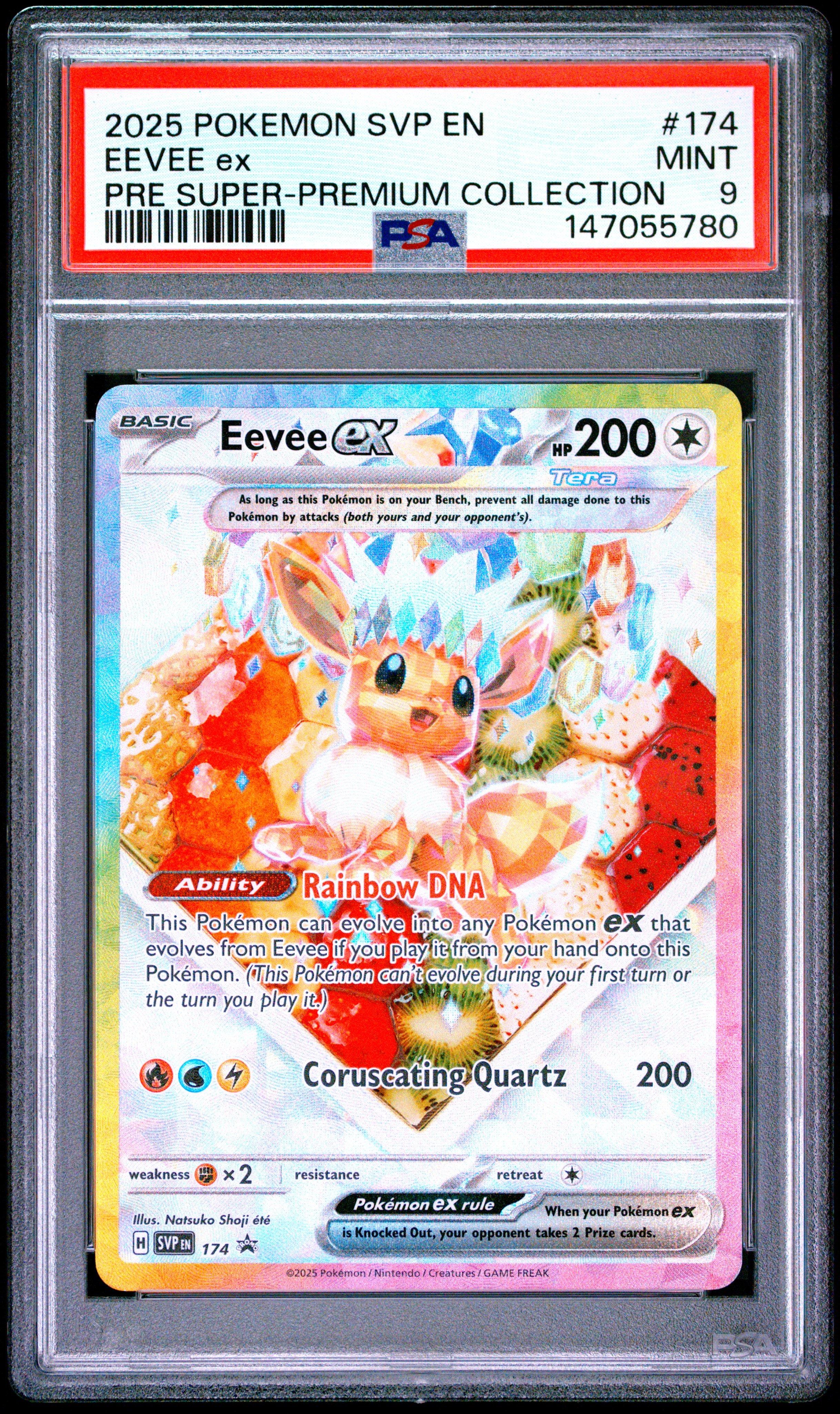 2025 Pokemon Svp En-sv Black Star Promo 174 Eevee Ex Prismatic Evolutions  Super-premium Collection PSA 9 Graded Card | GameStop