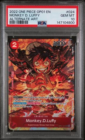 2022 One Piece Op01-romance Dawn 024 Monkey D. Luffy Alternate Art