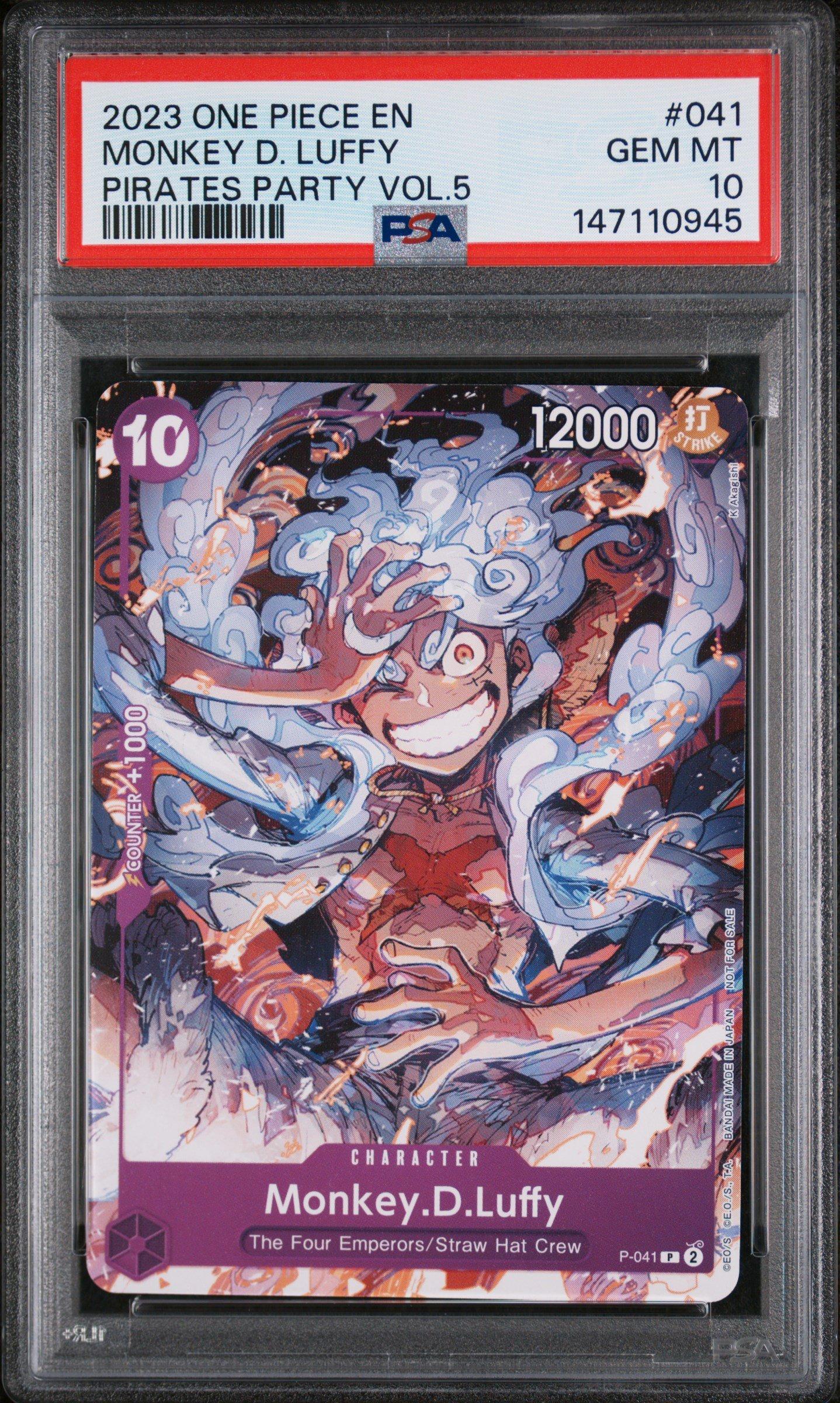 2023 One Piece Promos 041 Monkey D. Luffy Pirates Party Vol.5 PSA 10