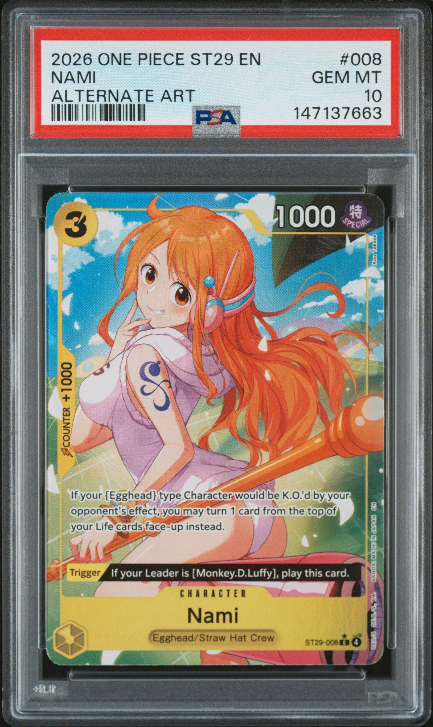 2026 One Piece Starter Deck St29-egghead 008 Nami Alternate Art