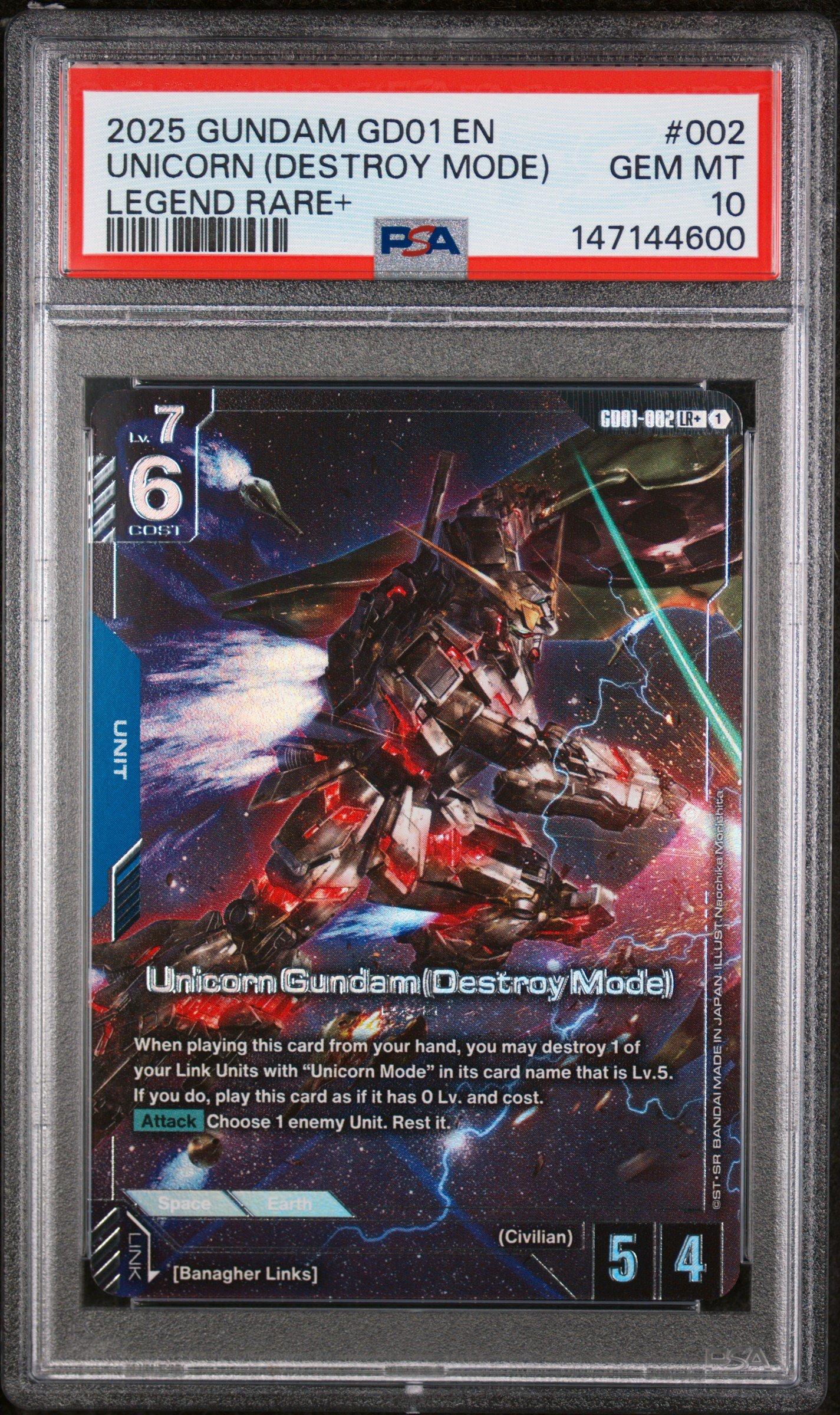 2025 Gundam Newtype Rising 002 Unicorn Gundam (destroy Mode