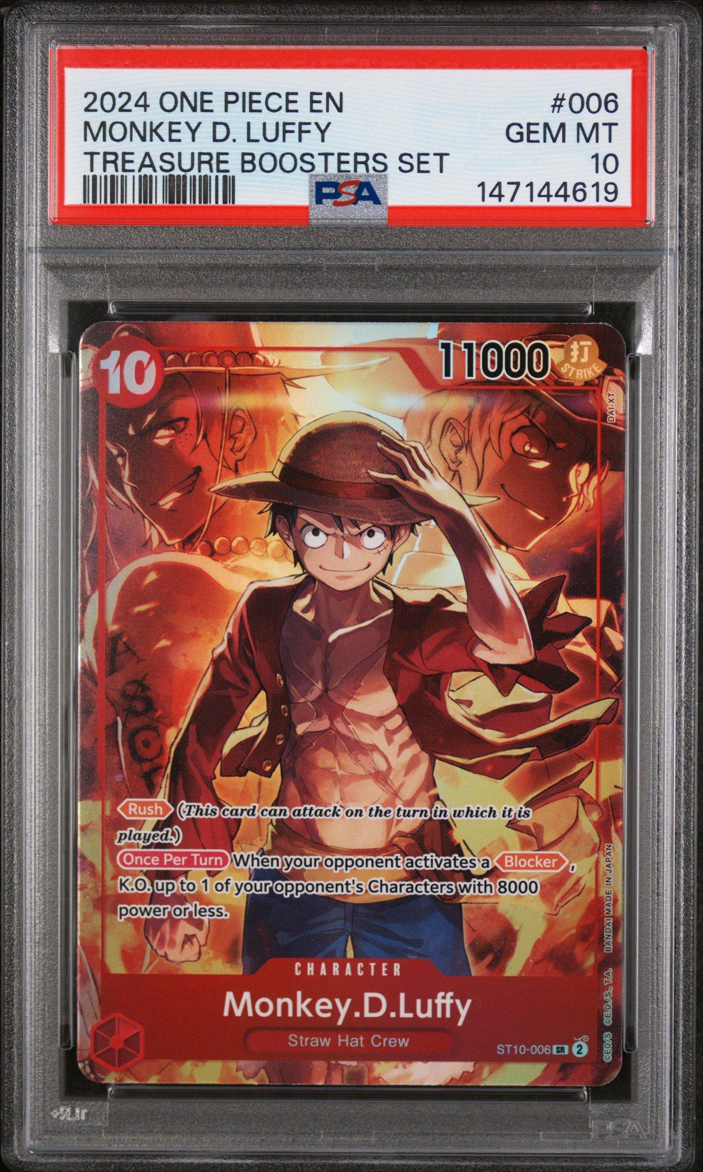 2024 One Piece Promos 006 Monkey D. Luffy Treasure Boosters Set