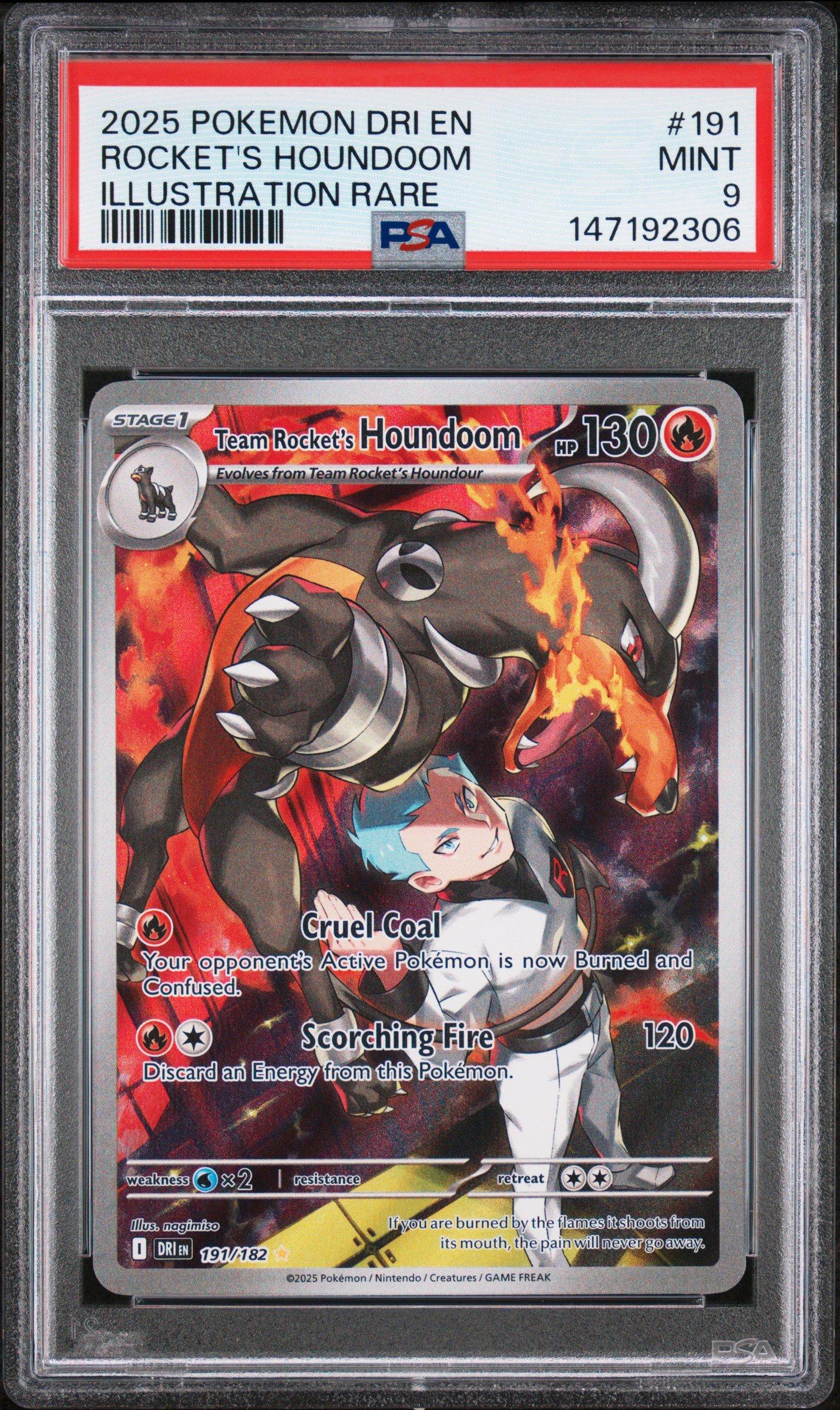 2000 Pokemon Japanese Neo 3 229 Houndoom-holo PSA 9 Graded Card