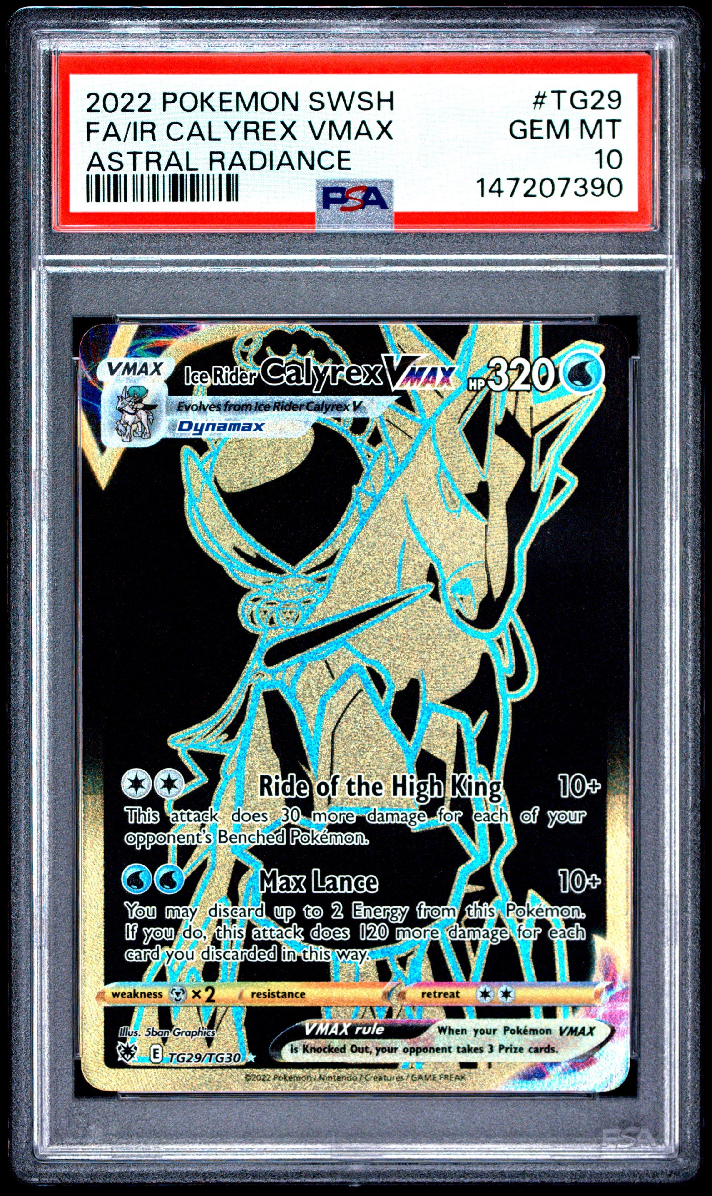 calyrex pokemon card Cards: Ice Rider VMAX League Battle Deck : Toys & Games draw 2 cards 2022 Pokemon Sword & Shield