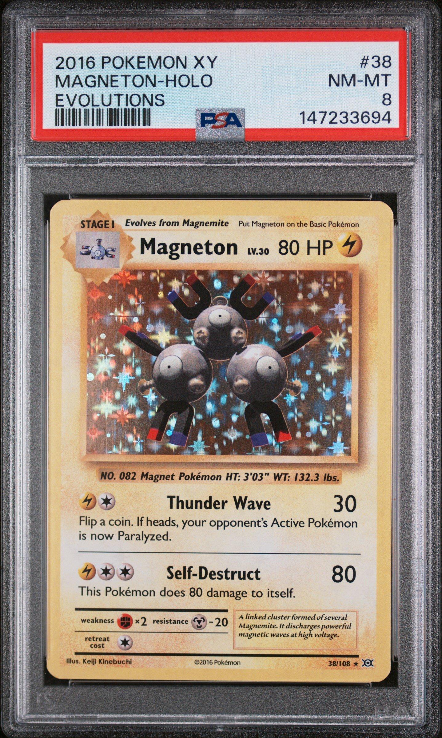 2016 Pokemon Xy Evolutions 38 Magneton-holo PSA 8 Graded Card | GameStop