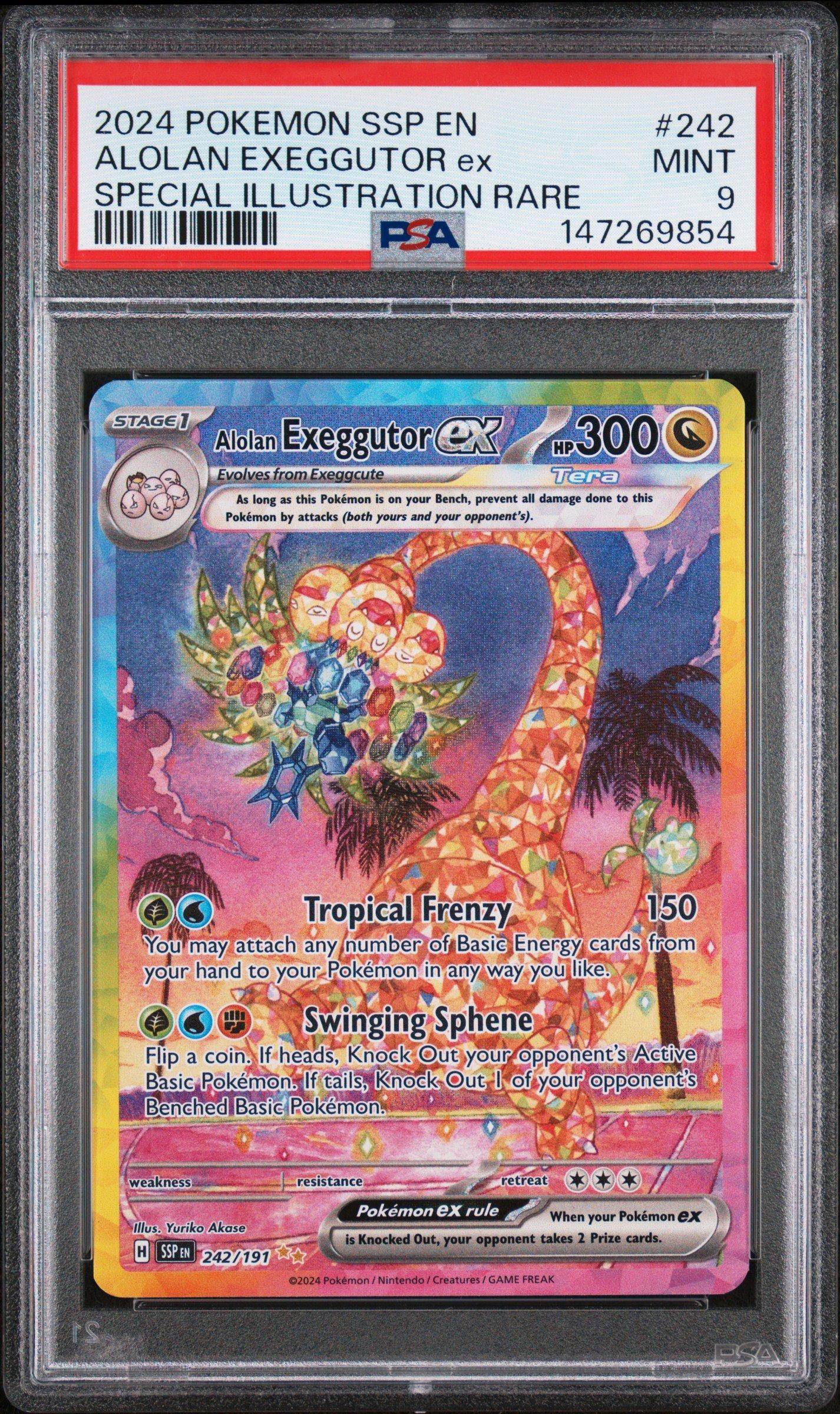 2024 Pokemon Ssp En-surging Sparks 242 Alolan Exeggutor Ex Special