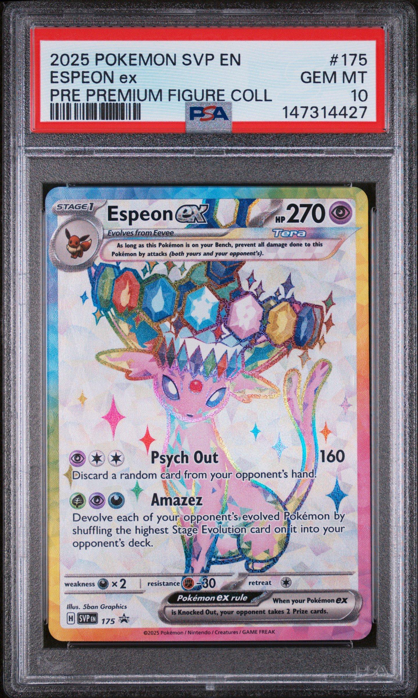 2025 Pokemon Svp En-sv Black Star Promo 175 Espeon Ex Prismatic
