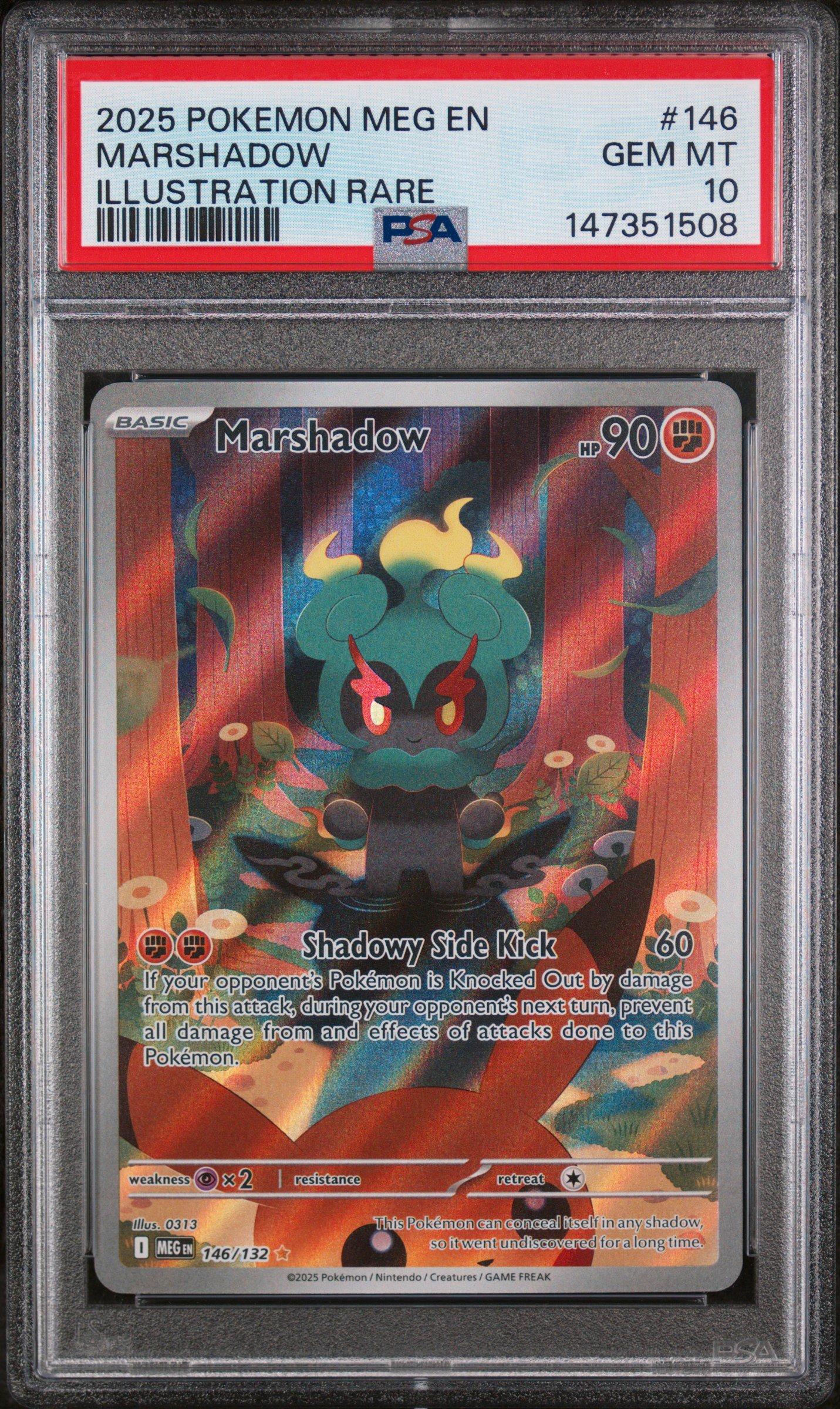 2025 Pokemon Meg En-mega Evolution 146 Marshadow Illustration Rare
