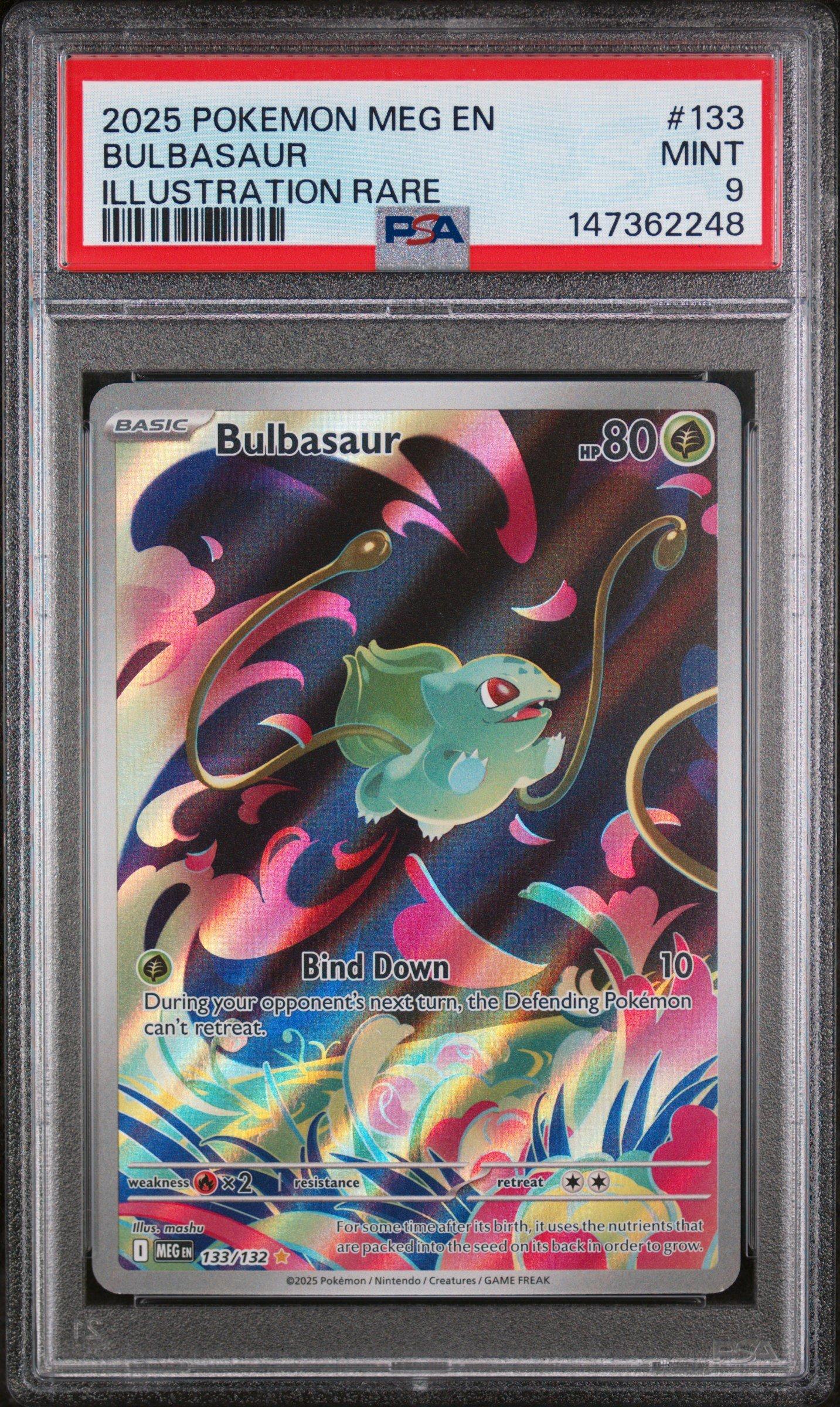 2025 Pokemon Meg En-mega Evolution 133 Bulbasaur Illustration Rare