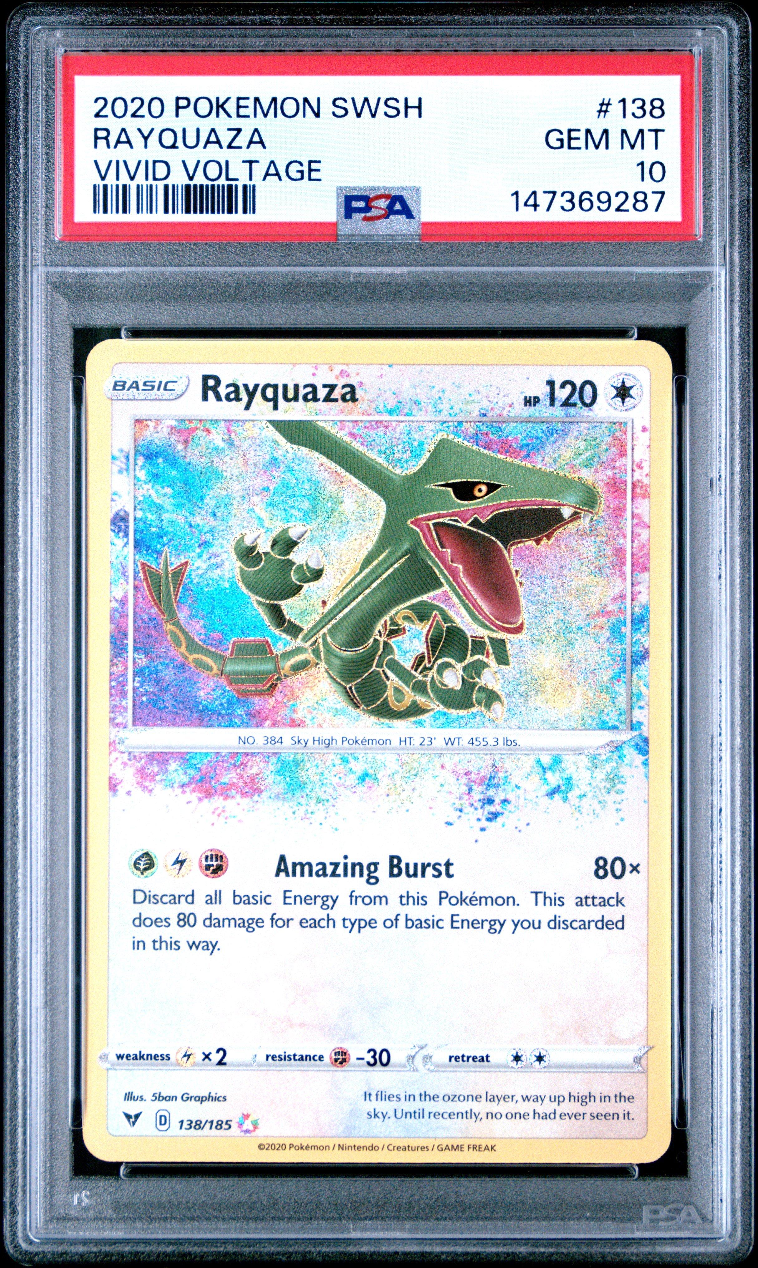 く*た様 ポケモンカード ビート PSA10 138/S-P psa10 2020 Pokemon Sword & Shield Vivid Voltage 138 Rayquaza PSA 10