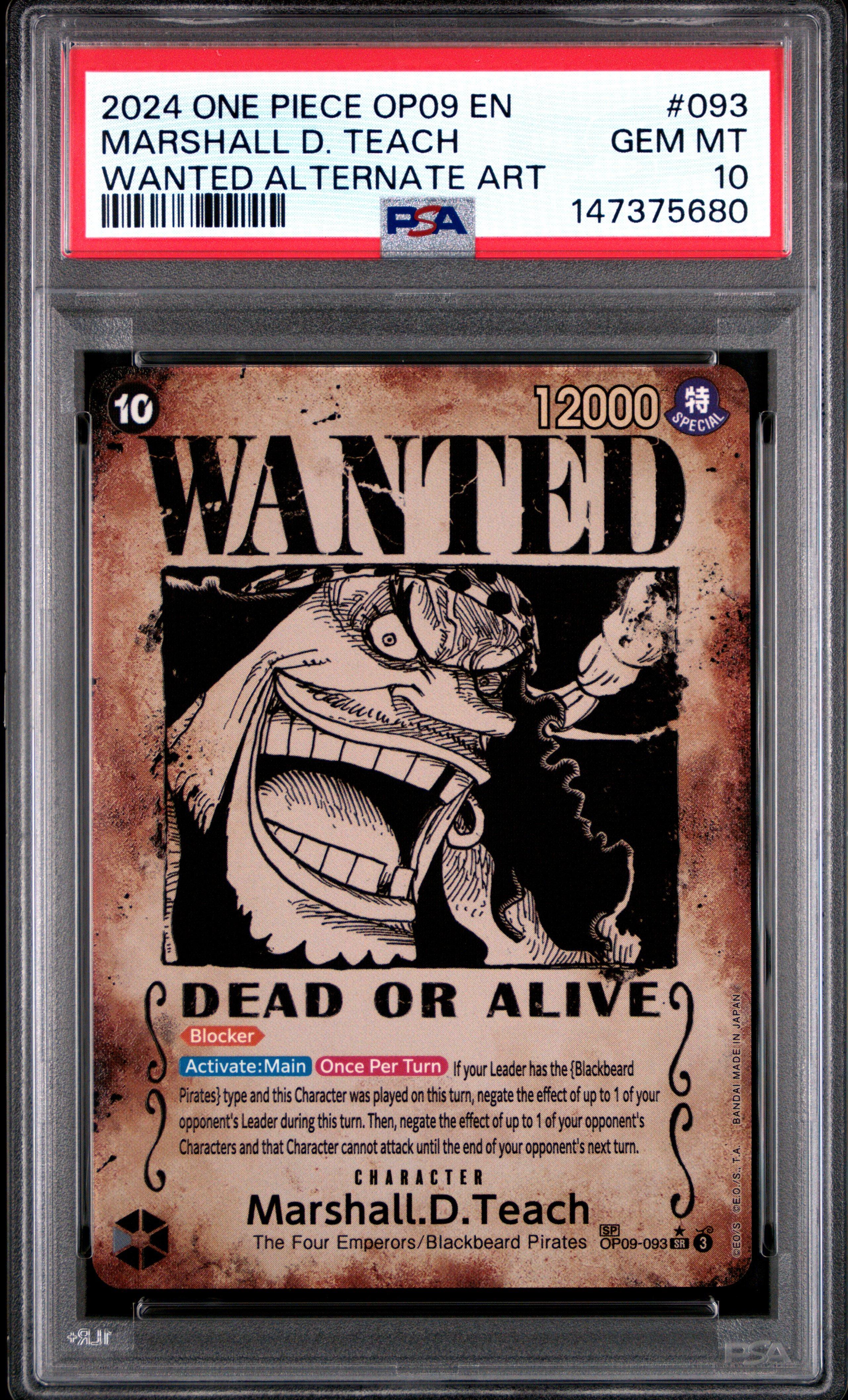 2024 One Piece Op09-emperors In The New World 093 Marshall D
