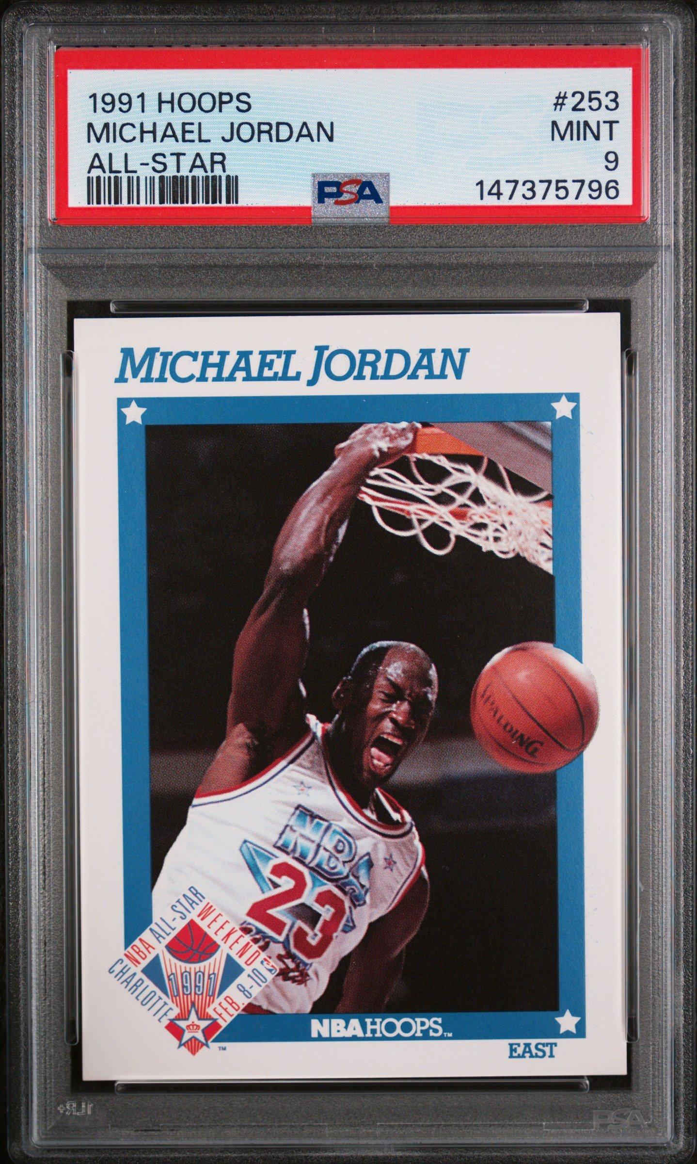 1991 Hoops 253 Michael Jordan All-star PSA 9