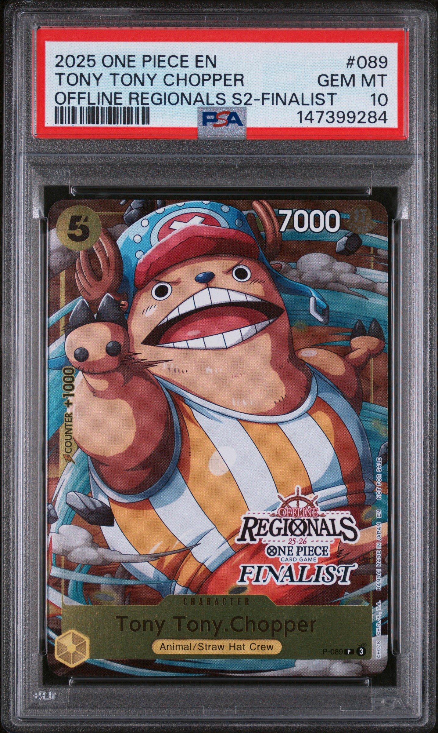 2025 One Piece Offline Regionals Pack 2025 Season 2 089 Tony Tony