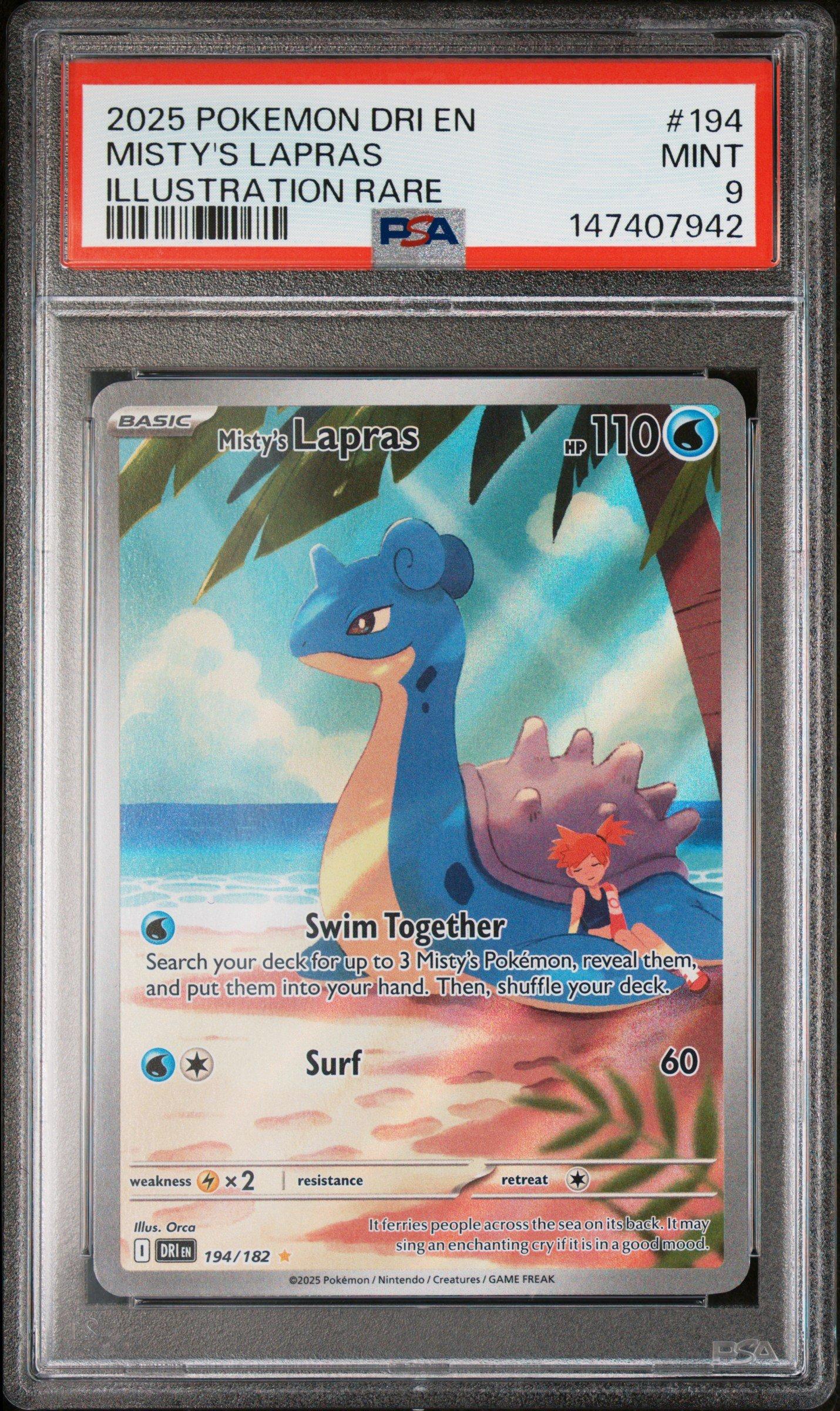 lapras rare pokemon card Vmax 203/202 Full Art Secret Near Mint favorite character Pokemon Shining Fates Single Card