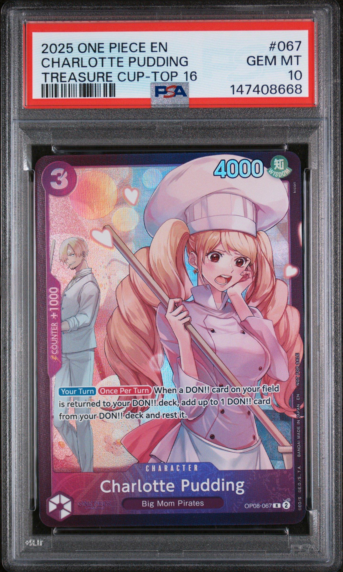one piece card game charlotte pudding OP08-067 Charlotte Pudding : Rare Alternative Art English One Piece TCG Card : OP08: Two Legends