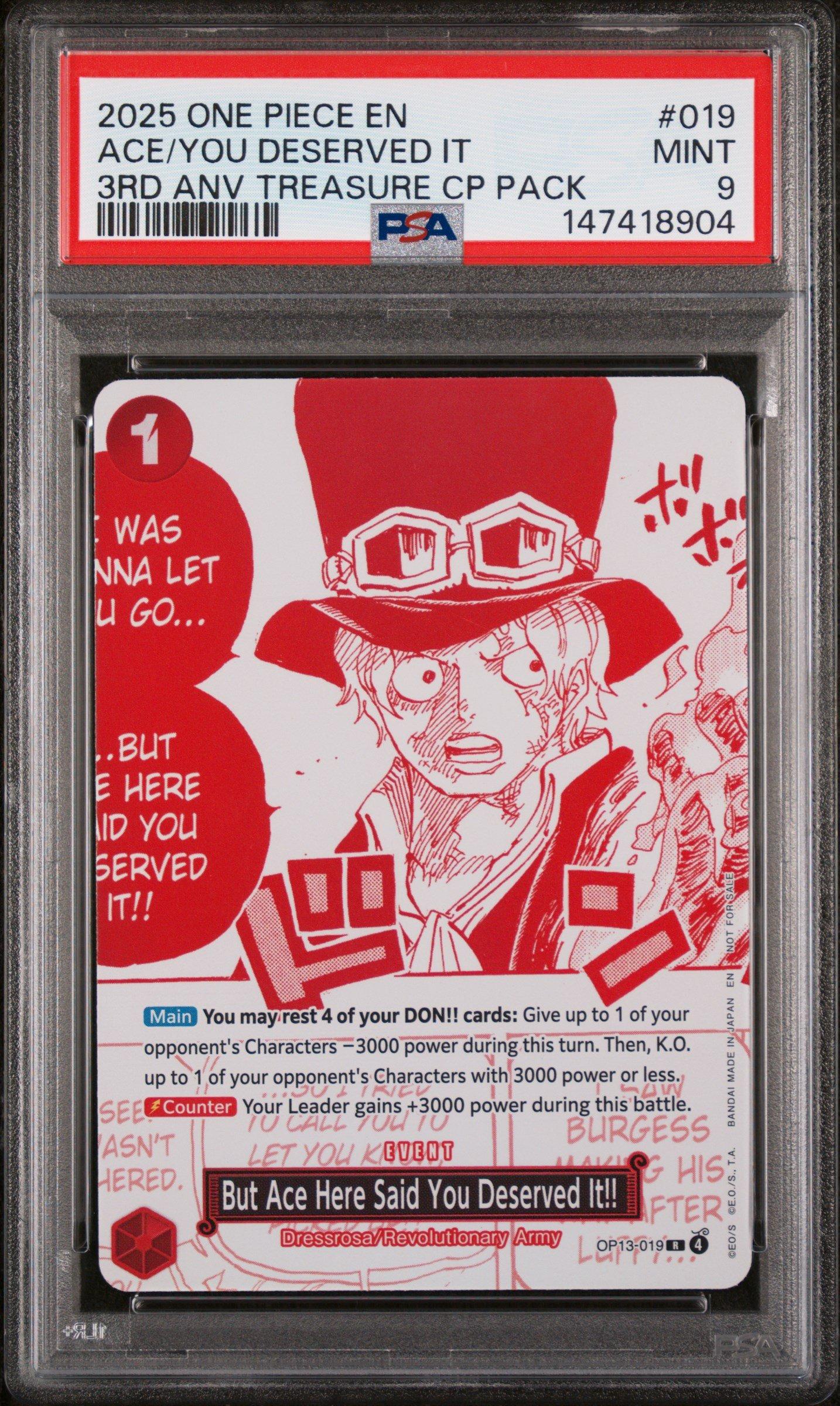 psa graded one piece cards 10 - - Monkey D Luffy - Sealed Battle Vol 1 One Piece - PSA Graded