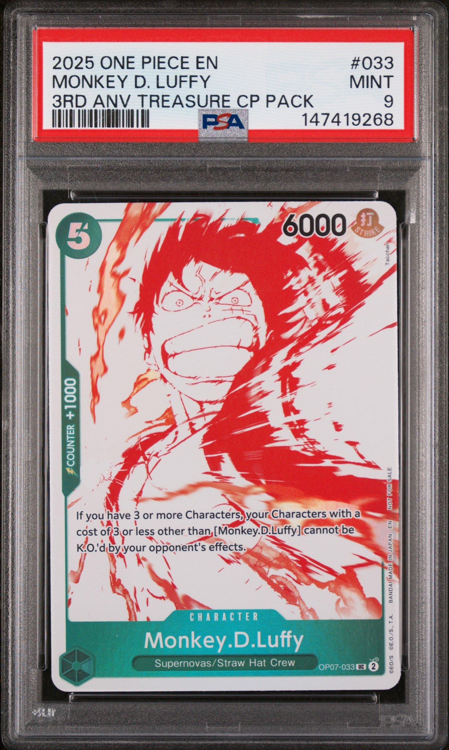 2023 One Piece Japanese Promos 033 Monkey D. Luffy Weekly Shonen