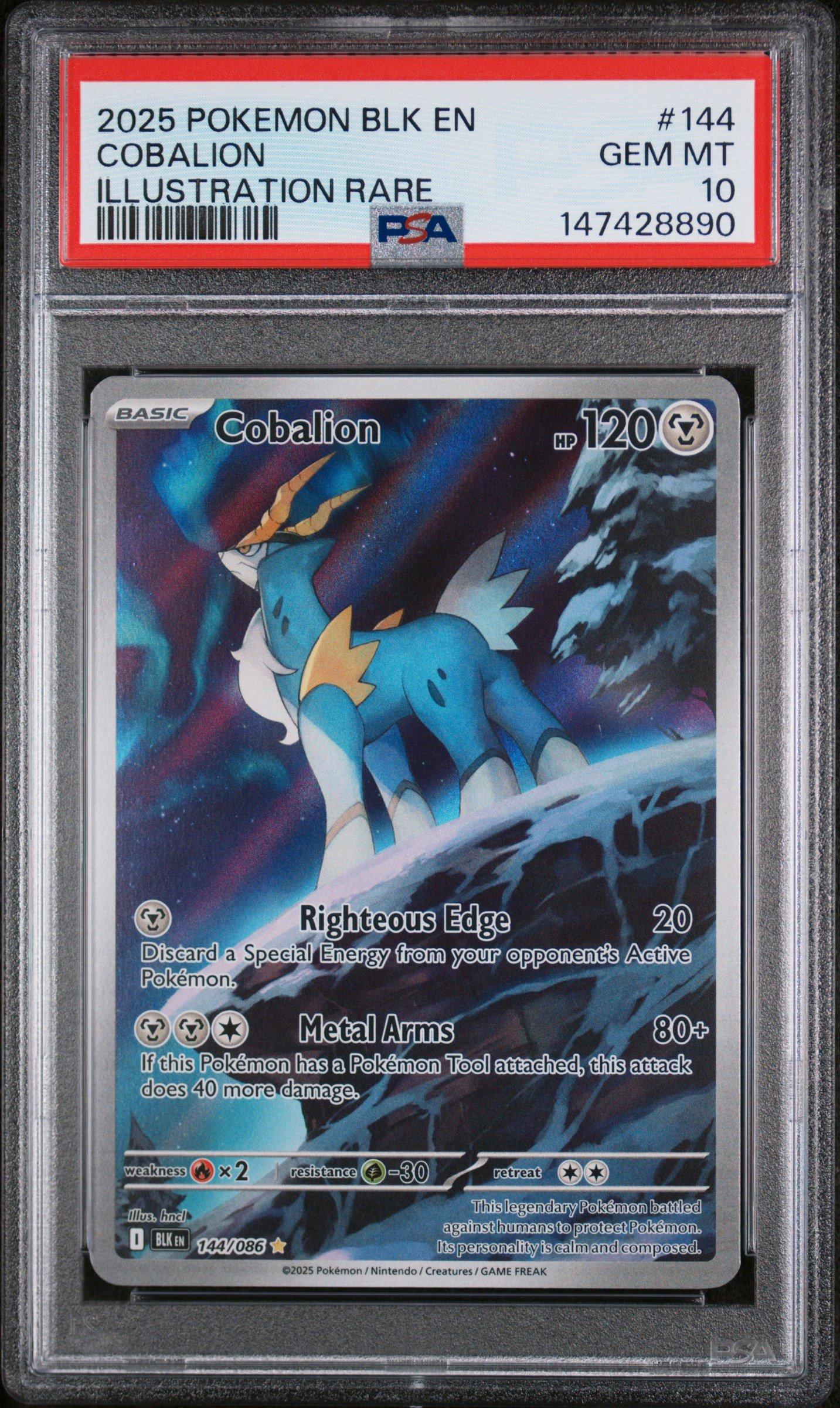 pokemon card cobalion ACE 10 - EX - 073/070 - Plasma Gale - Colorless Headbang (40) Metal Pokemon Trading Card Game 064/086