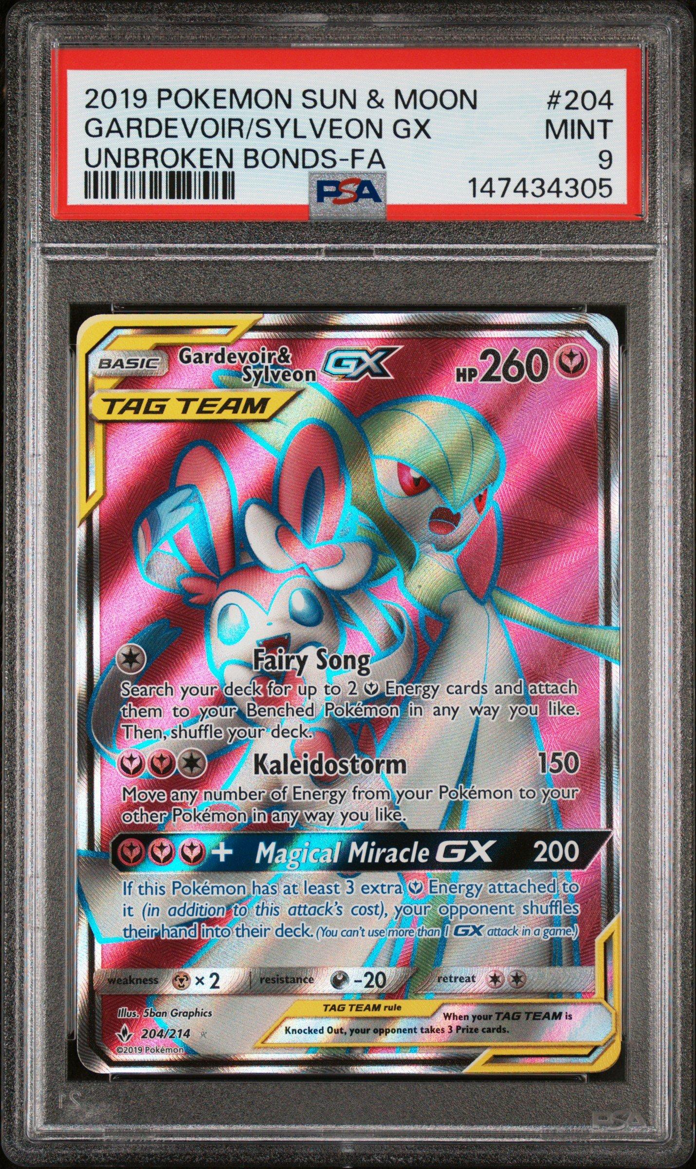 2019 Pokemon Sun & Moon Unbroken Bonds 204 Full Art/gardevoir