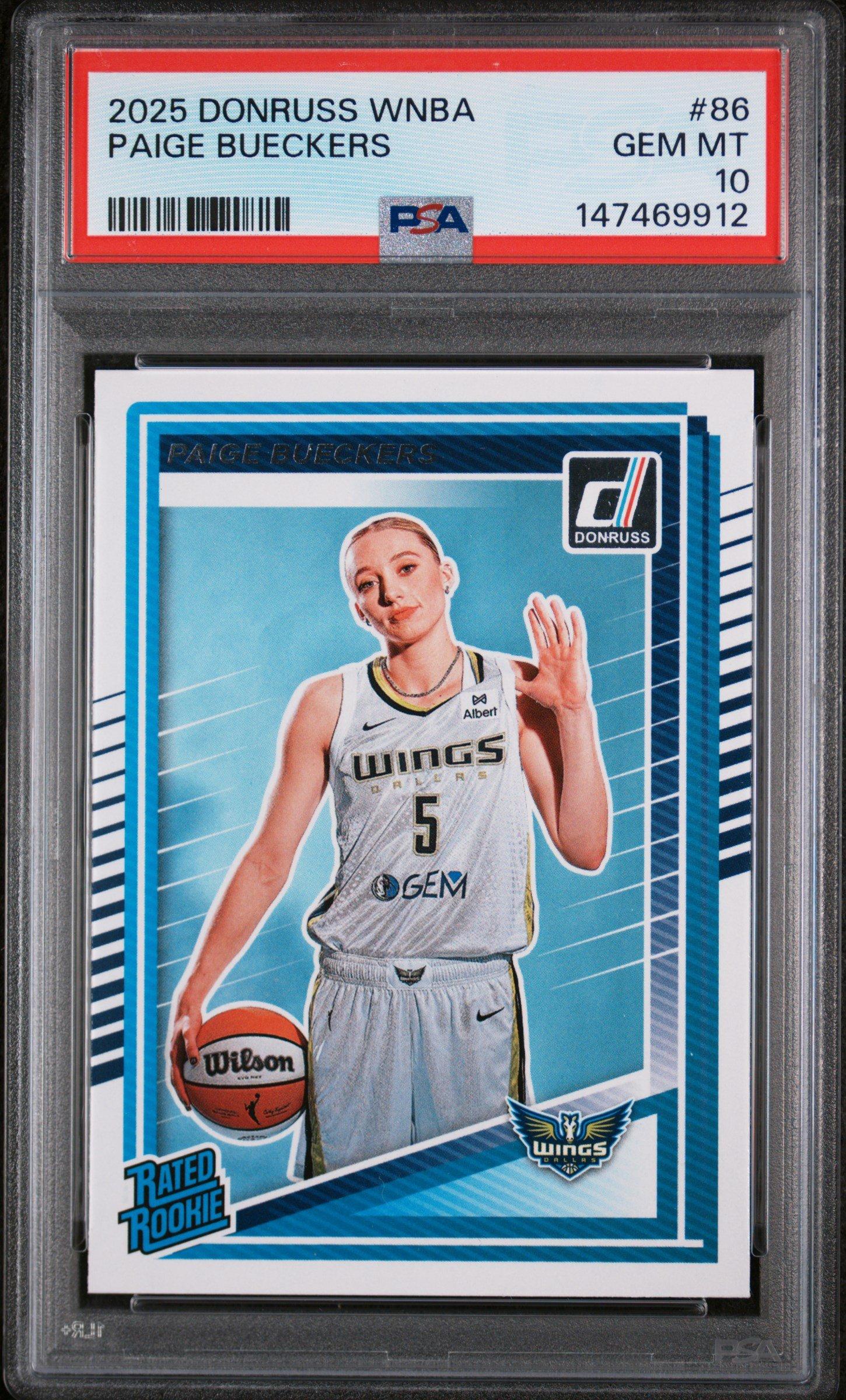 2025 Panini Donruss Wnba 86 Paige Bueckers PSA 10