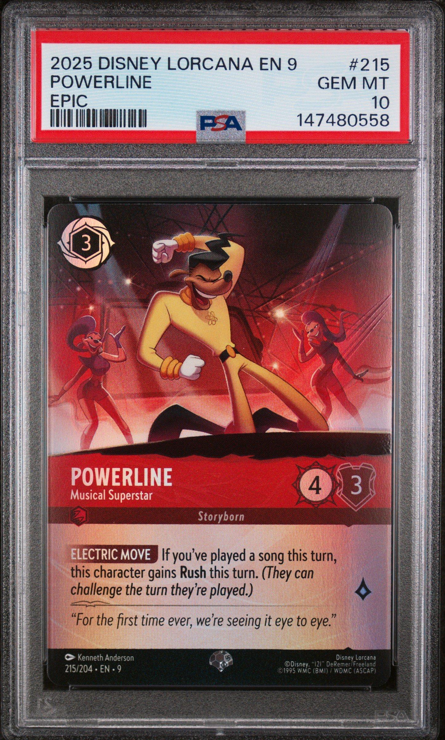 2025 Disney Lorcana En 9-fabled 215 Powerline - Musical Superstar