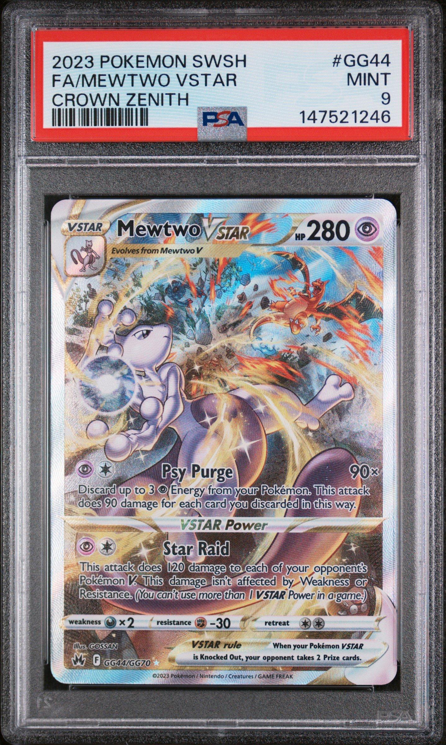 2023 Pokemon Sword And Shield Crown Zenith Gg44 Full Art/mewtwo