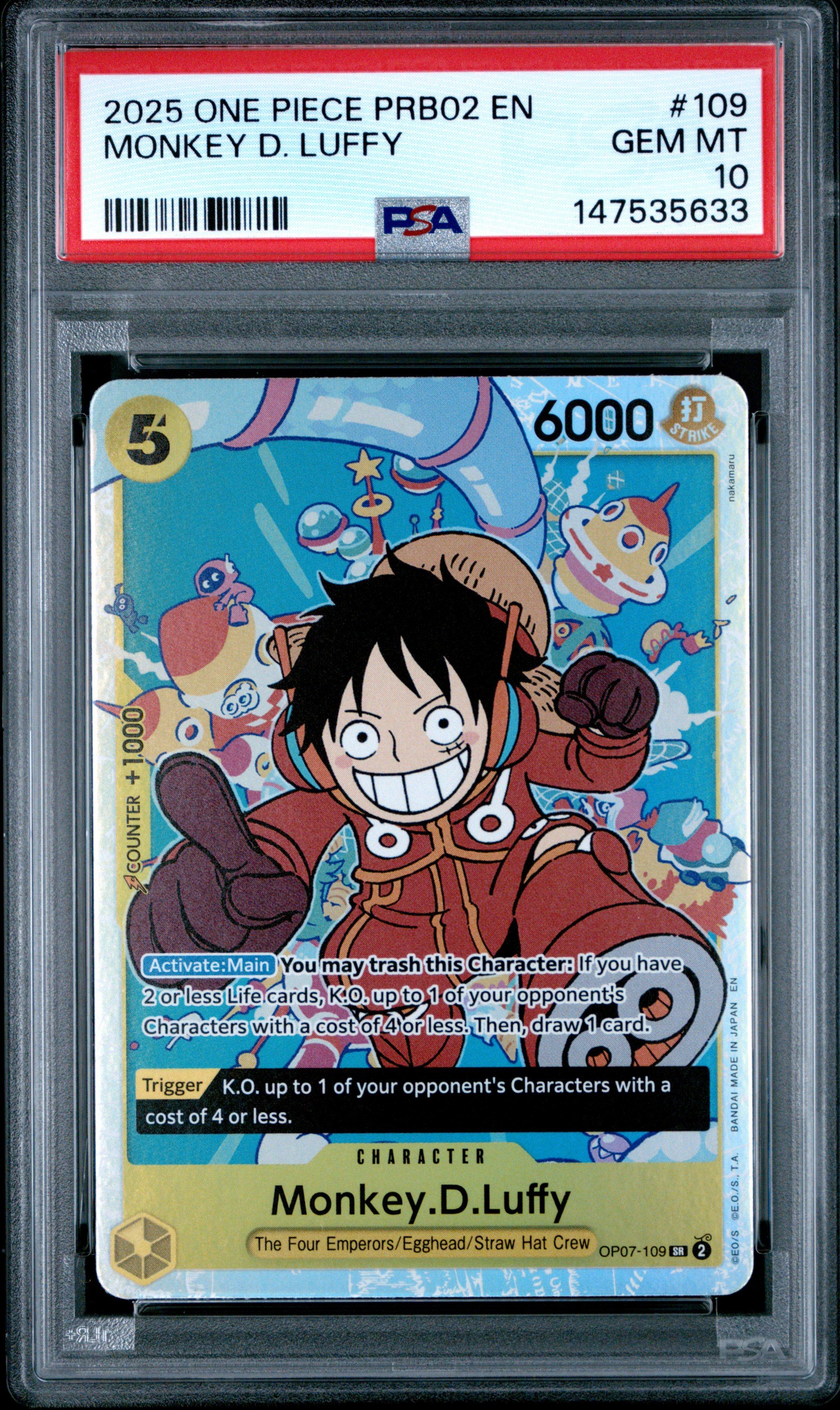 2025 One Piece Prb02-premium Booster -one Piece Card The Best- Vol