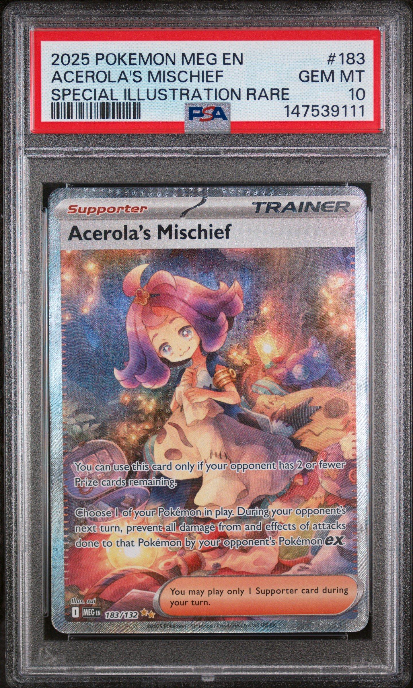 2025 Pokemon Meg En-mega Evolution 183 Acerola's Mischief Special
