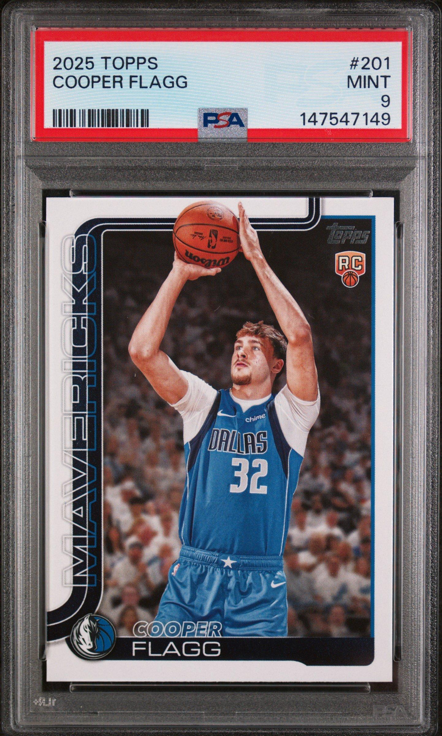 その他 cooper flagg rc flagship psa9 topps 2025 Topps 201 Cooper Flagg PSA 9 Graded Card | GameStop