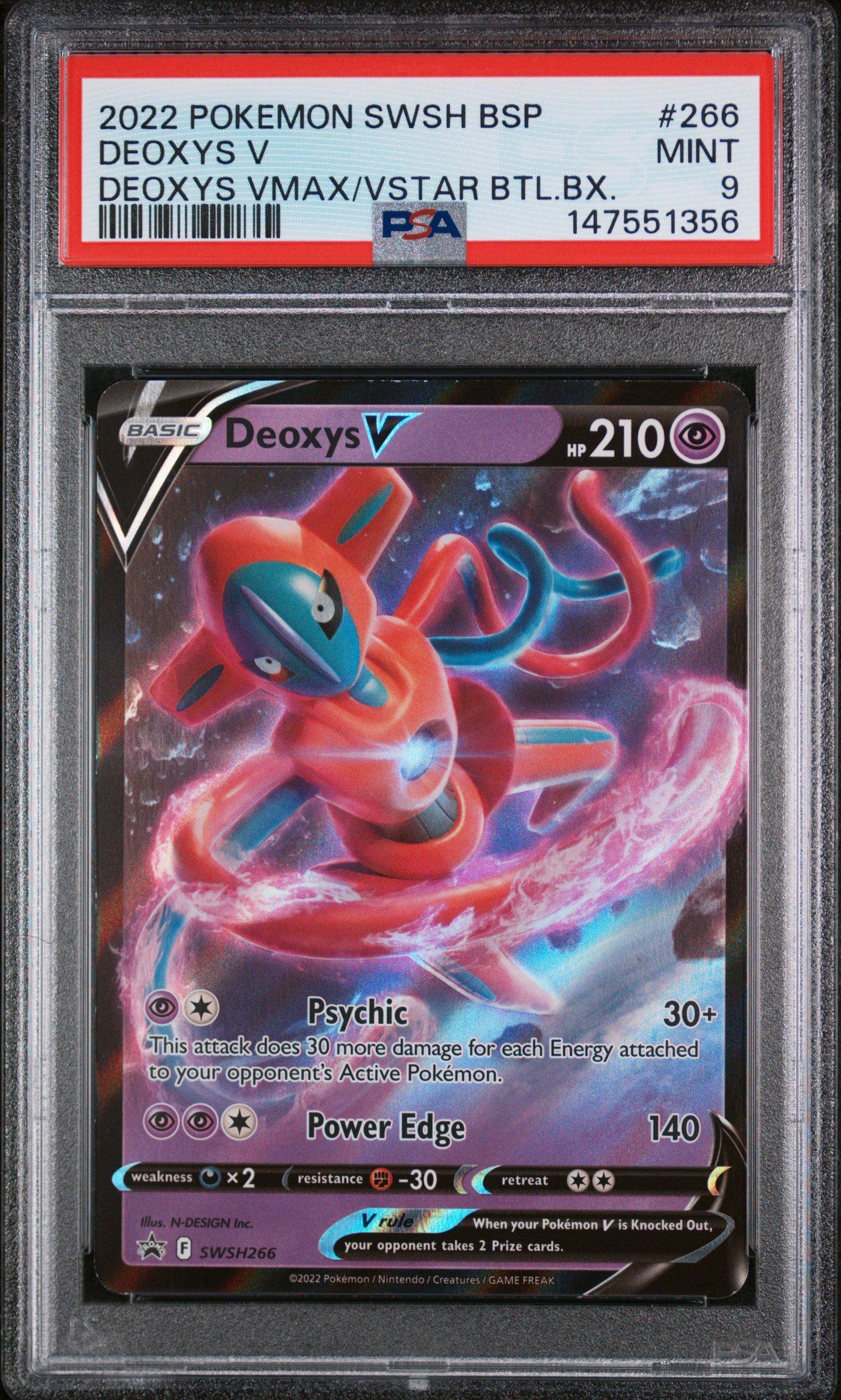 ポケモンカード　USA 2022 Pokemon Swsh Black Star Promo 266 Deoxys V Deoxys Vmax