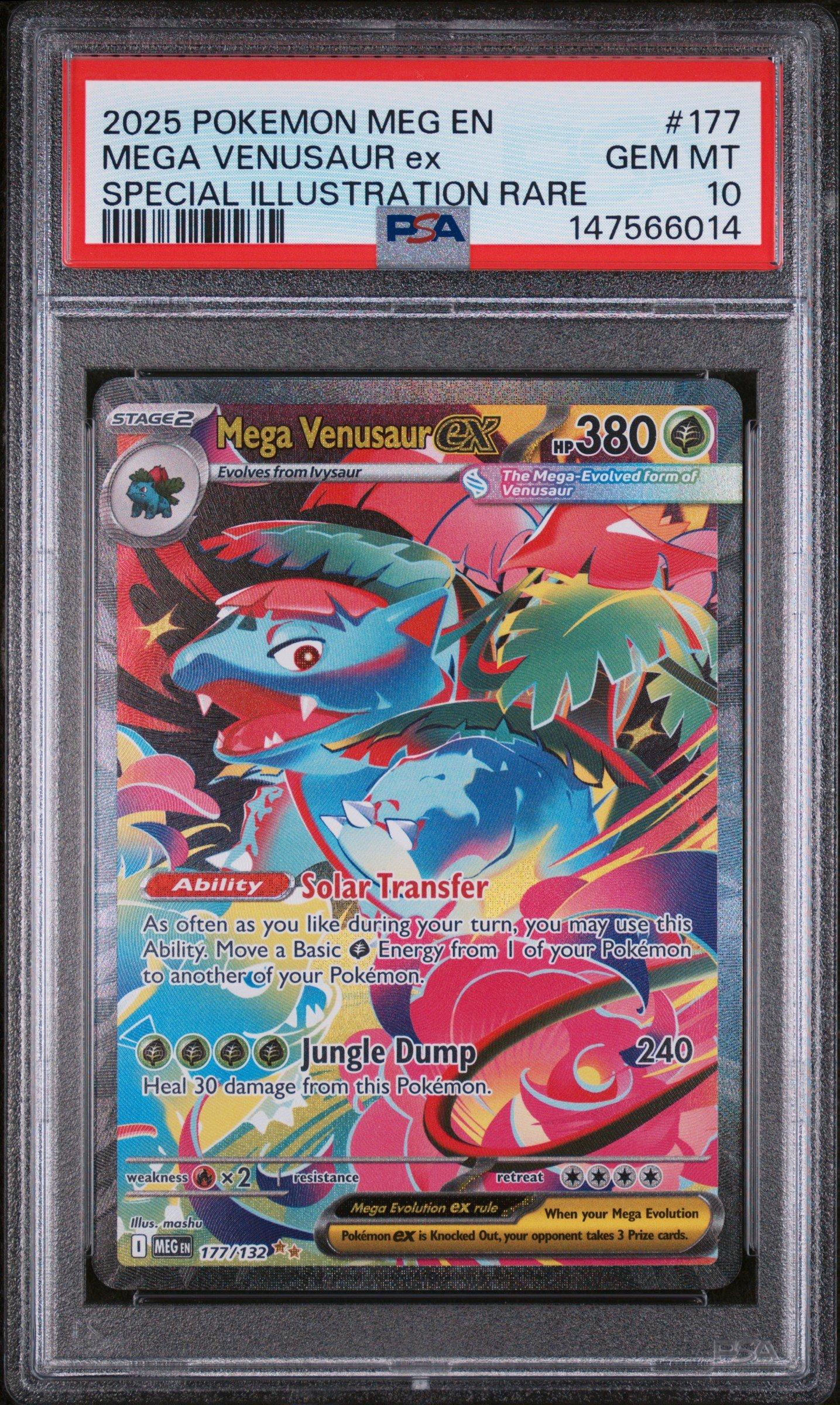 2025 Pokemon Meg En-mega Evolution 177 Mega Venusaur Ex Special