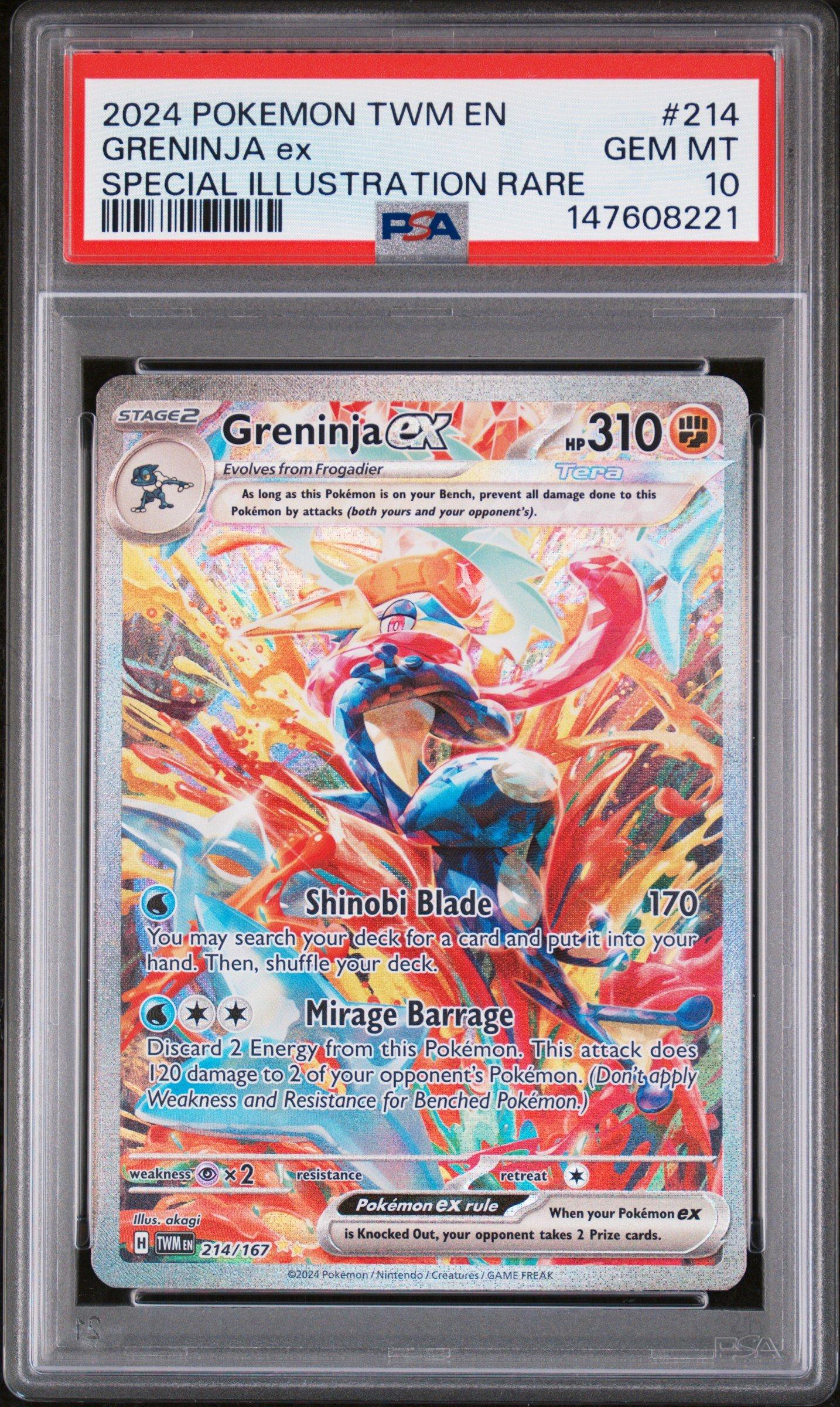 2024 Pokemon Twm En-twilight Masquerade 214 Greninja Ex Special