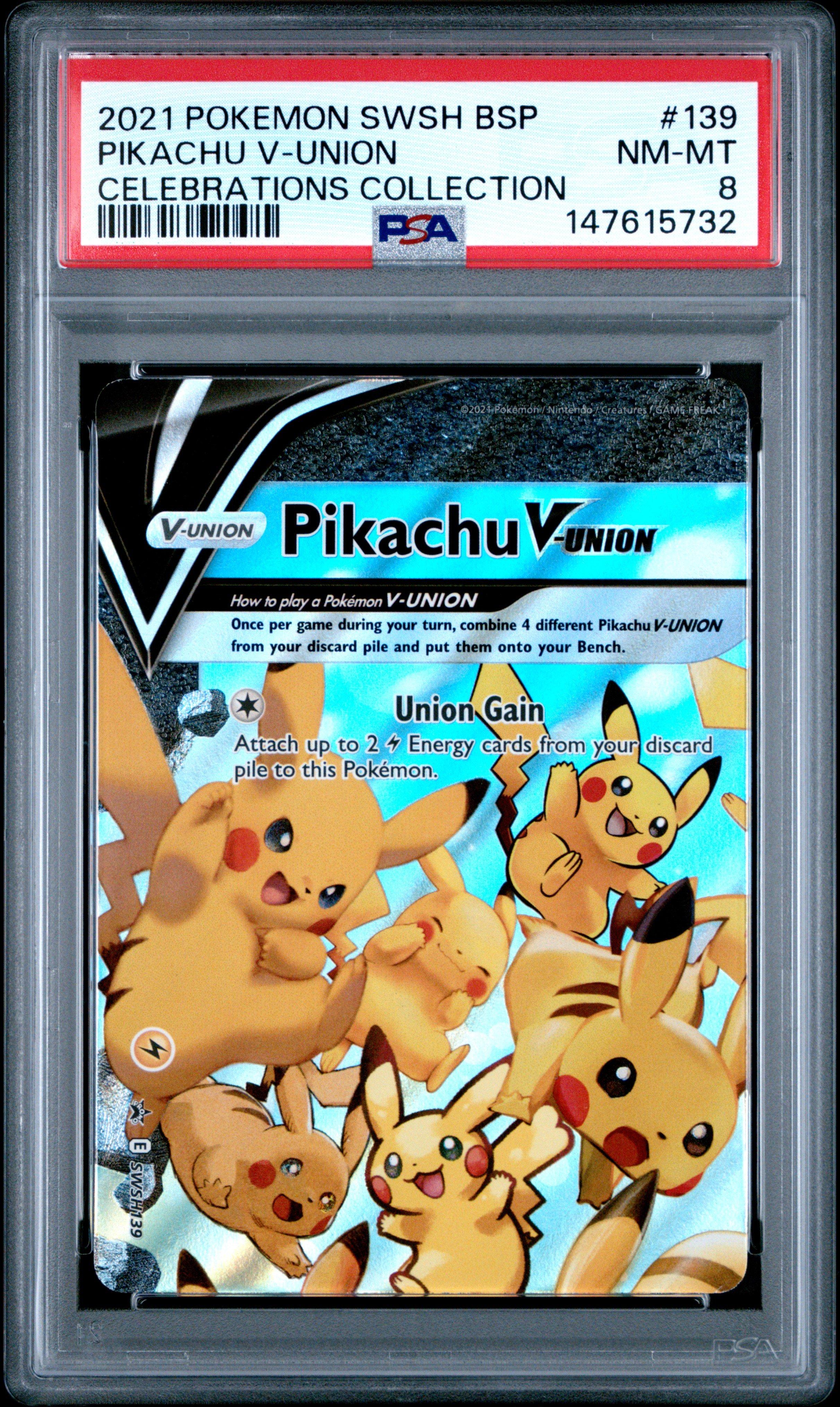 2021 Pokemon Swsh Black Star Promo 139 Pikachu V-union