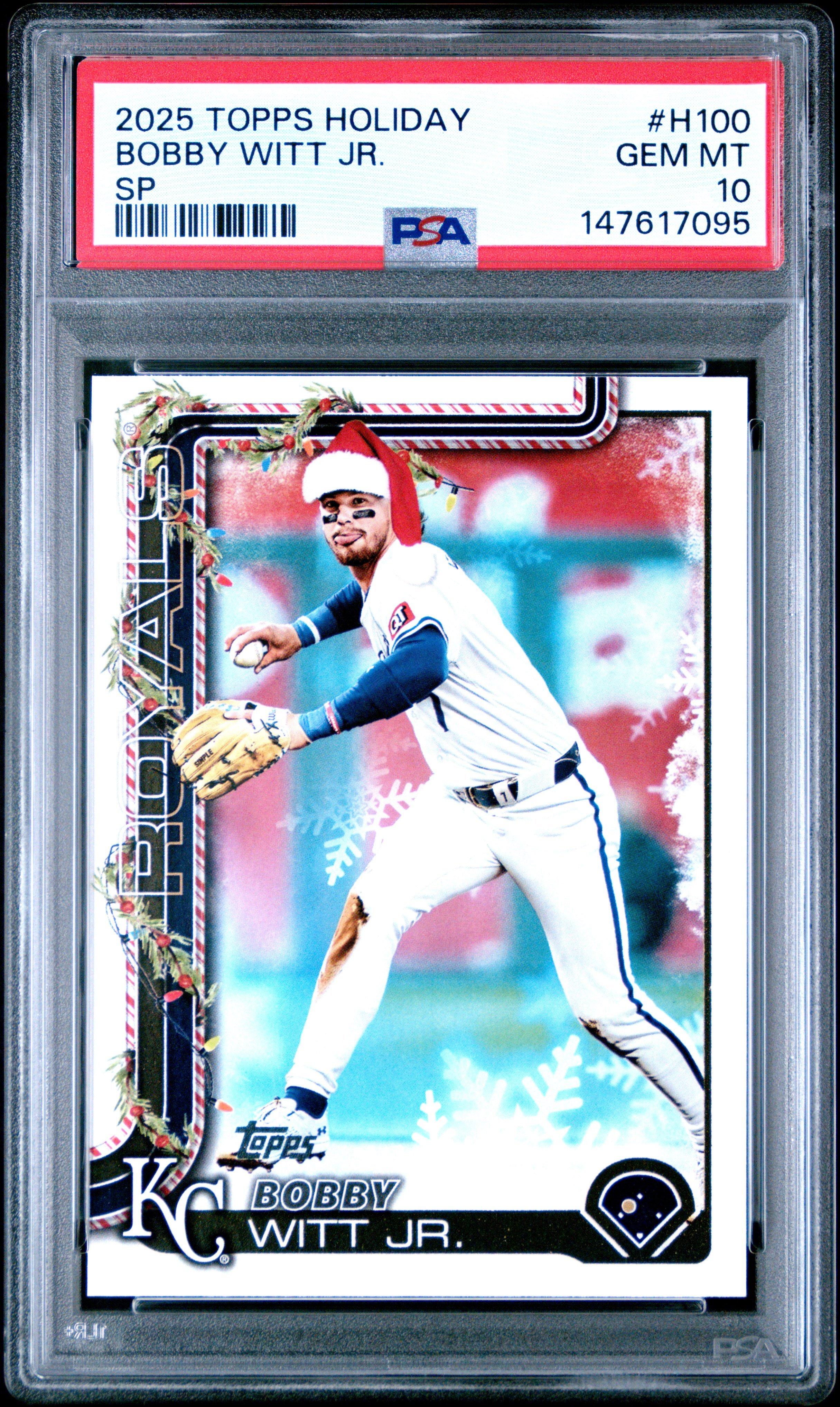 その他 MLB Bobby Witt Jr. PSA10 2025 Topps Holiday H100 Bobby Witt Jr. Sp PSA 10 Graded Card