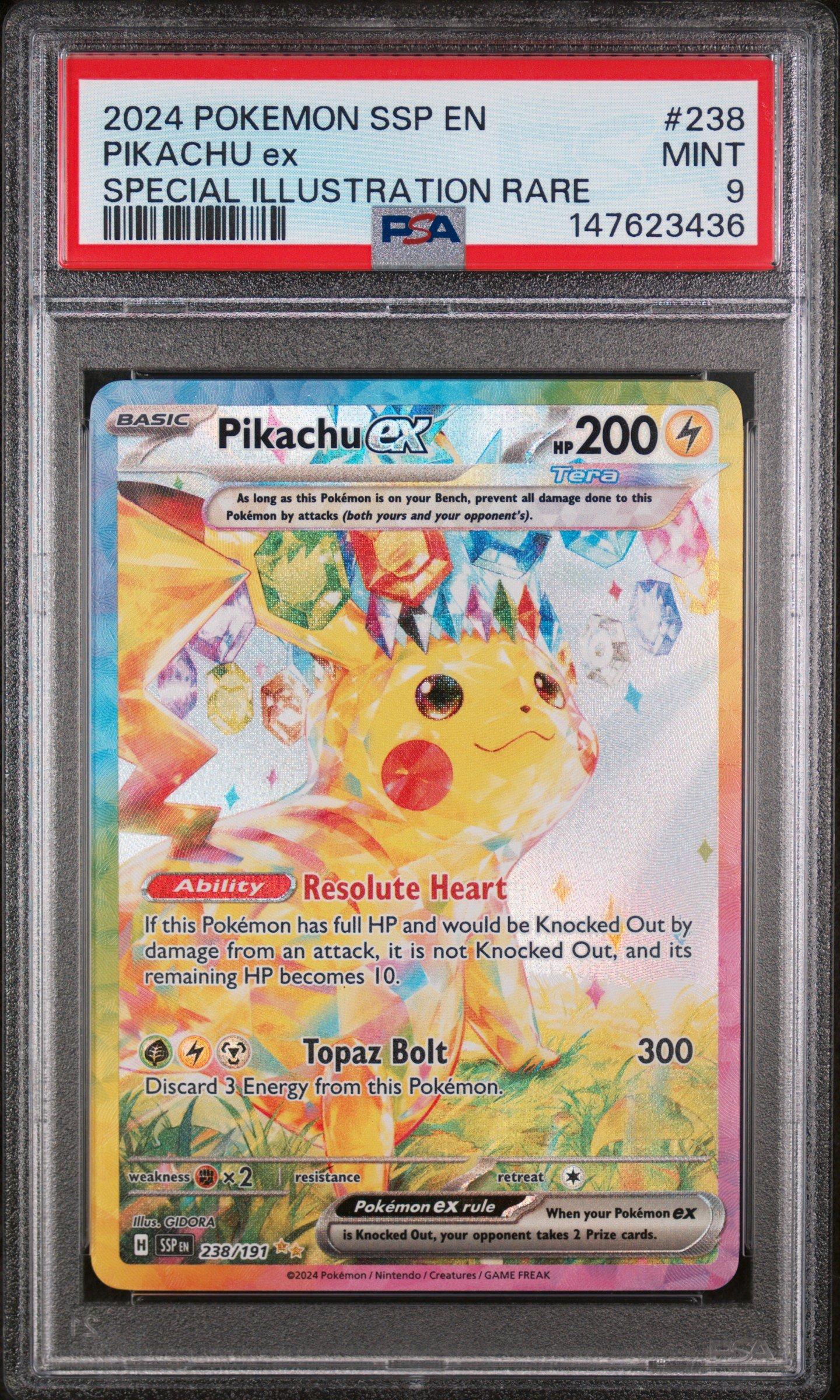 2024 Pokemon Ssp En-surging Sparks 238 Pikachu Ex Special