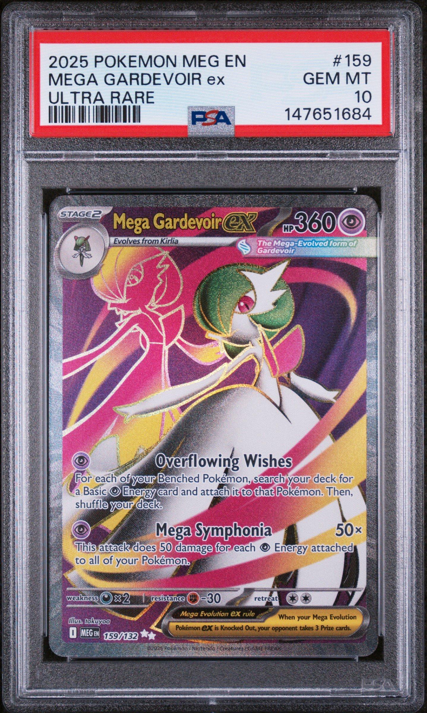 2025 Pokemon Meg En-mega Evolution 159 Mega Gardevoir Ex Ultra