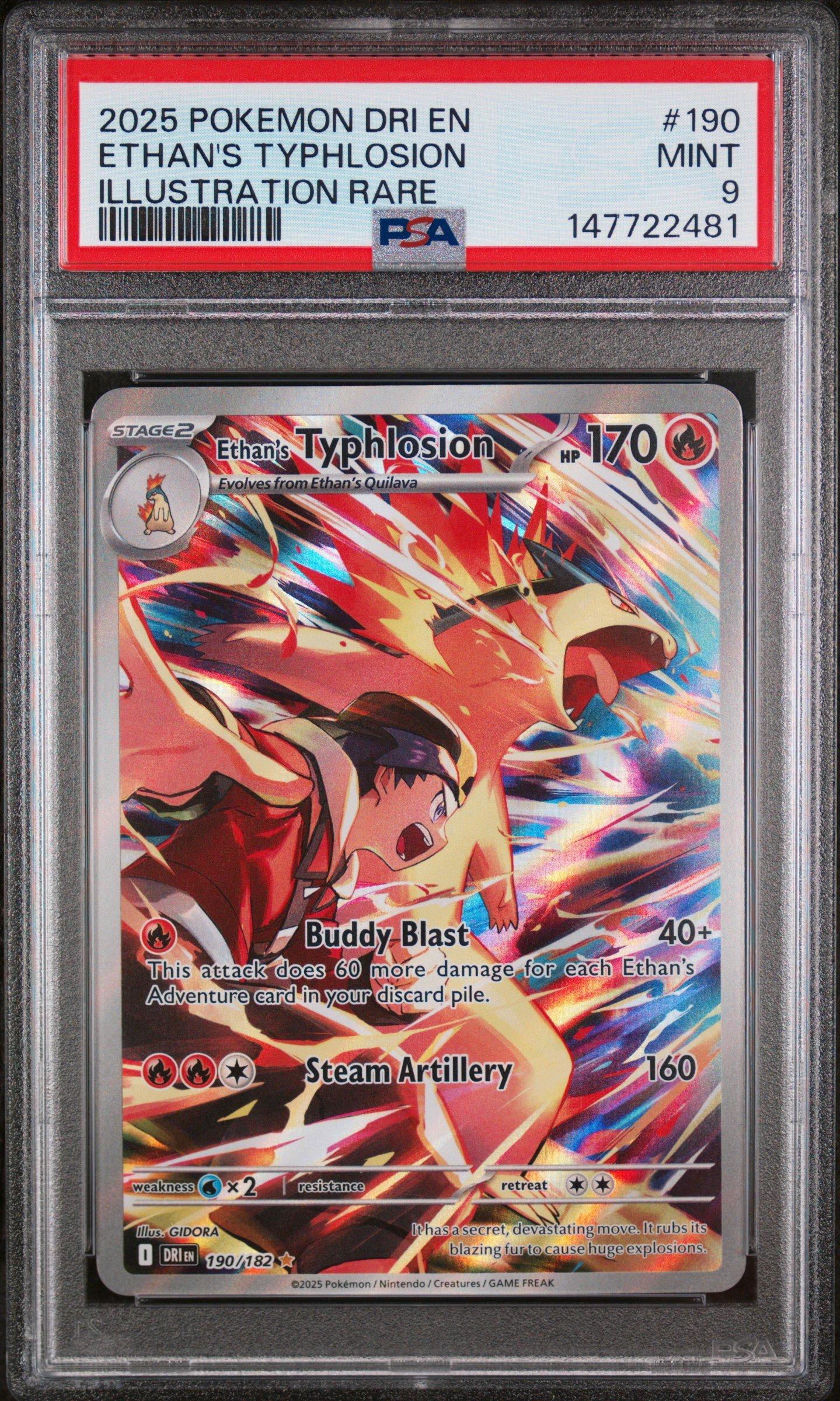 2025 Pokemon Dri En-destined Rivals 190 Ethan's Typhlosion