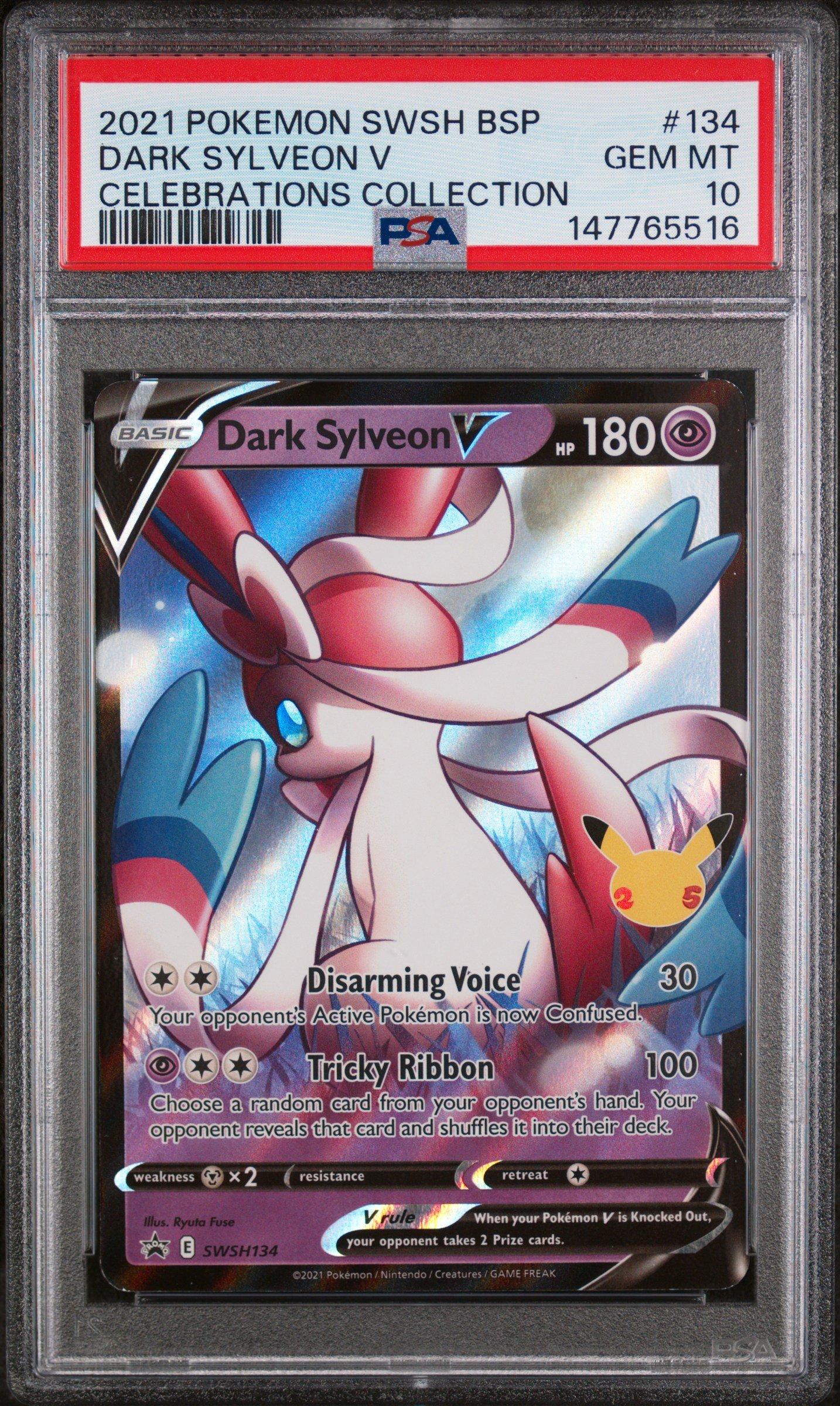 2021 Pokemon Swsh Black Star Promo 134 Dark Sylveon V Celebrations