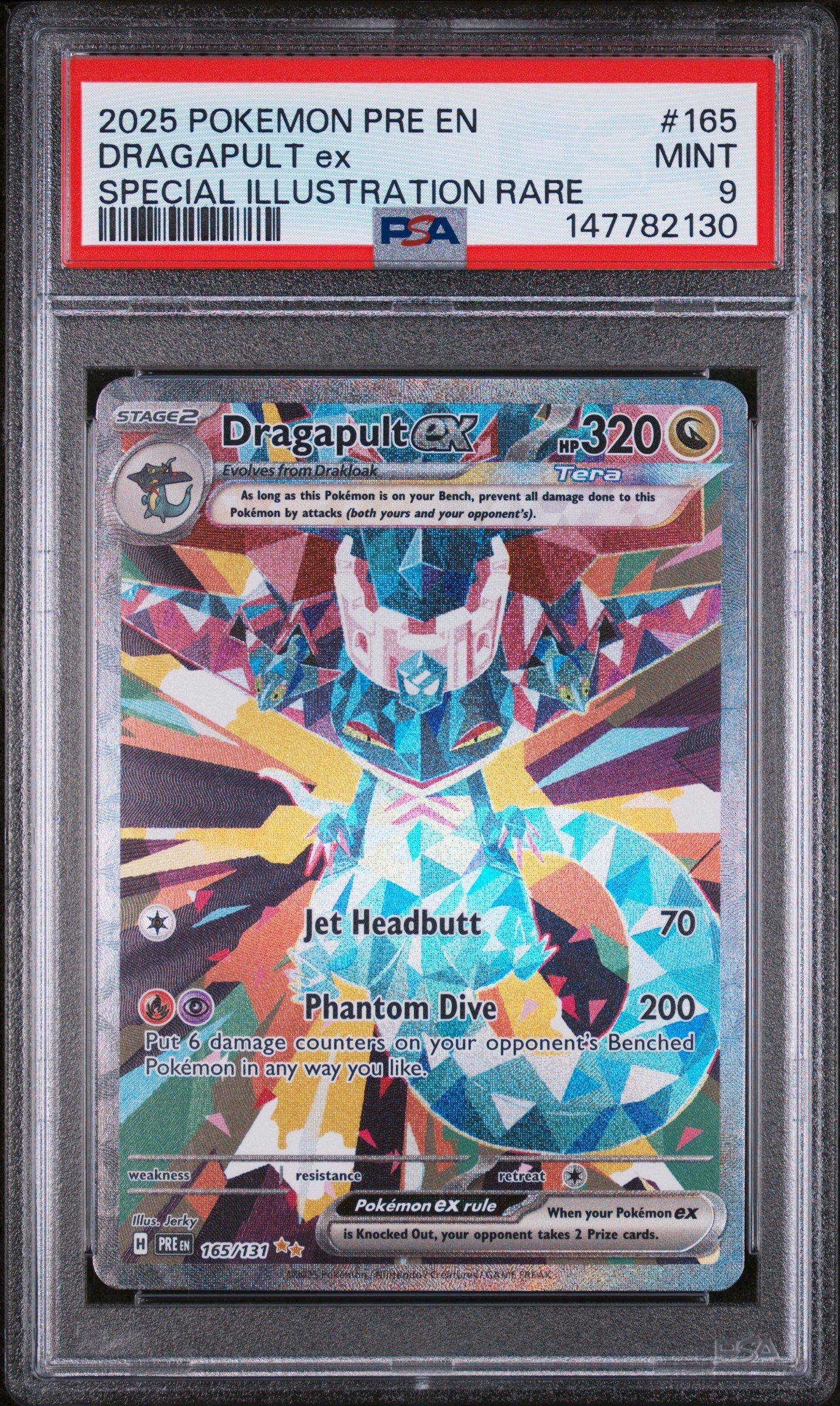 2025 Pokemon Pre En-prismatic Evolutions 165 Dragapult Ex Special  Illustration Rare PSA 9 Graded Card | GameStop