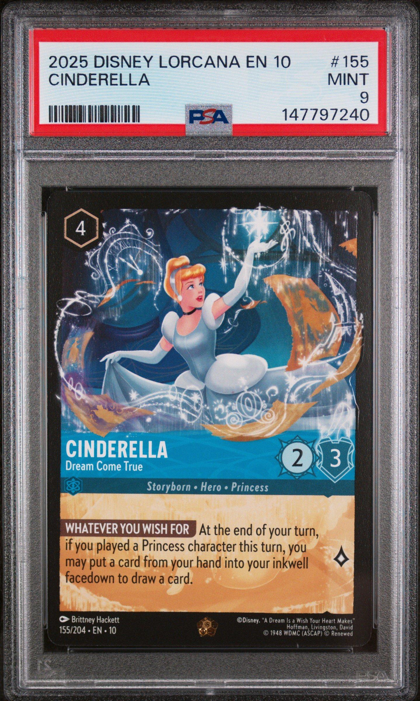 2025 Disney Lorcana En 10-whispers In The Well 155 Cinderella