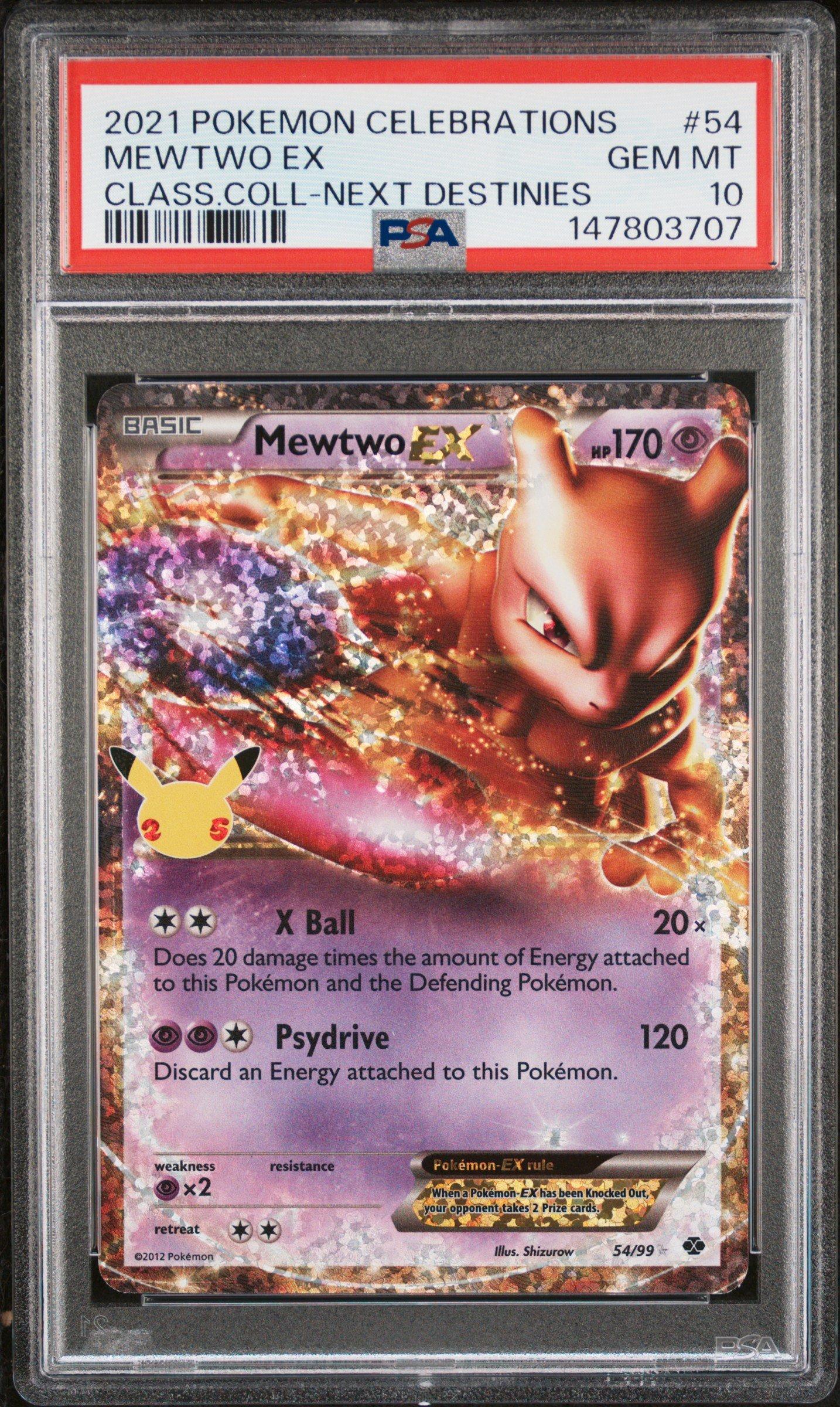 2021 Pokemon Celebrations Classic Collection 54 Mewtwo Ex PSA 10 Graded Card  | GameStop