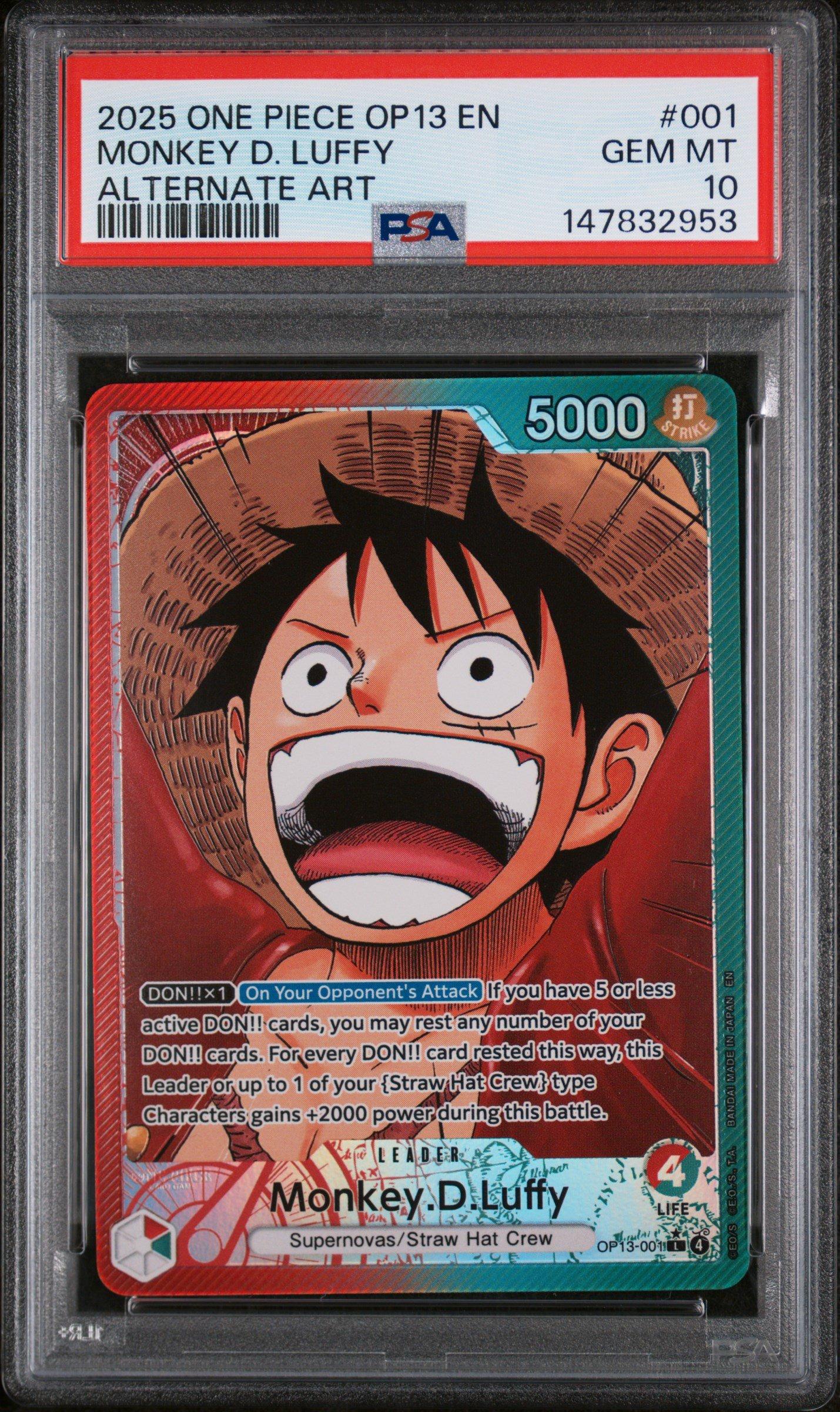 2025 One Piece Op13-carrying On His Will 001 Monkey D. Luffy