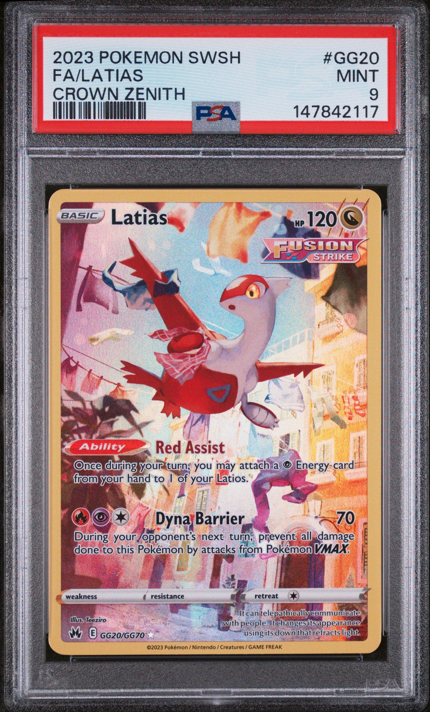 2023 Pokemon Sword And Shield Crown Zenith Gg20 Full Art/latias